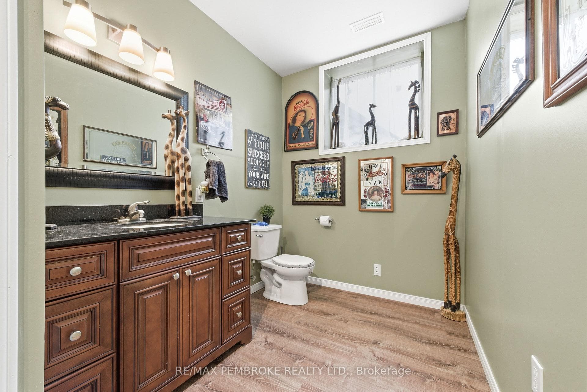 Lower level 3 piece bathroom