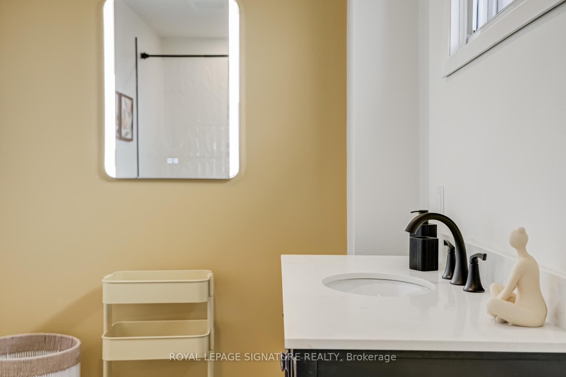 Powered Mirror with light/defog
