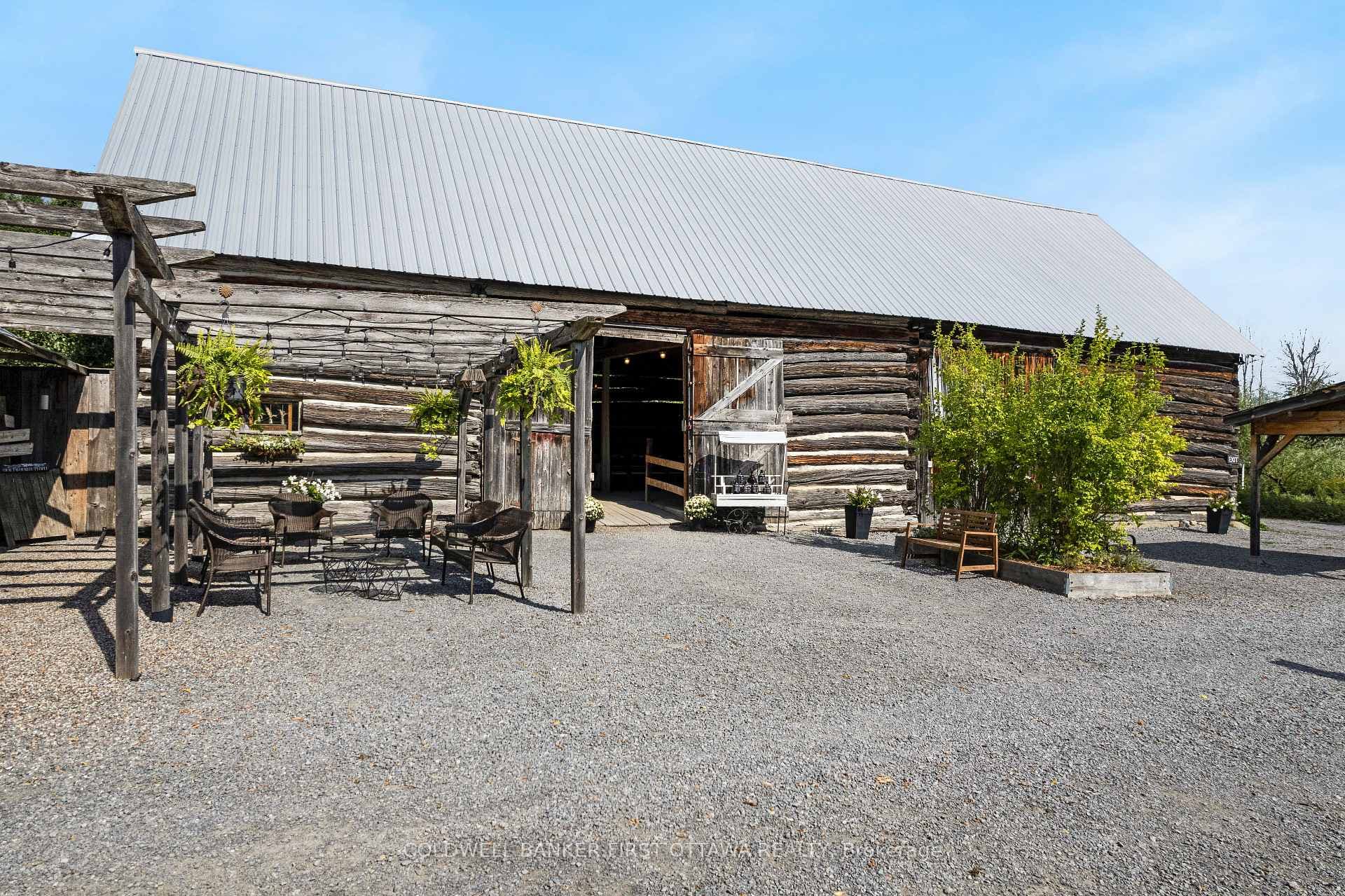 Entrance to main reception barn