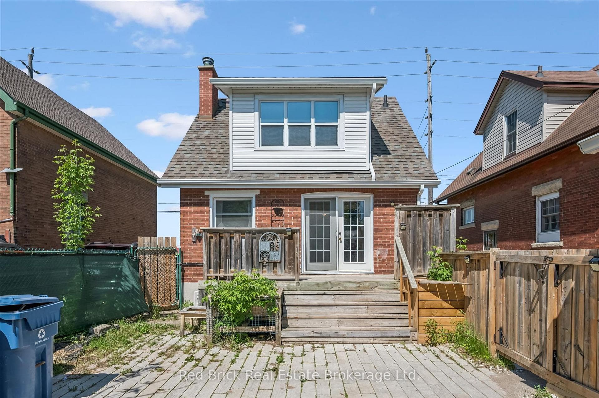 Back view of home
