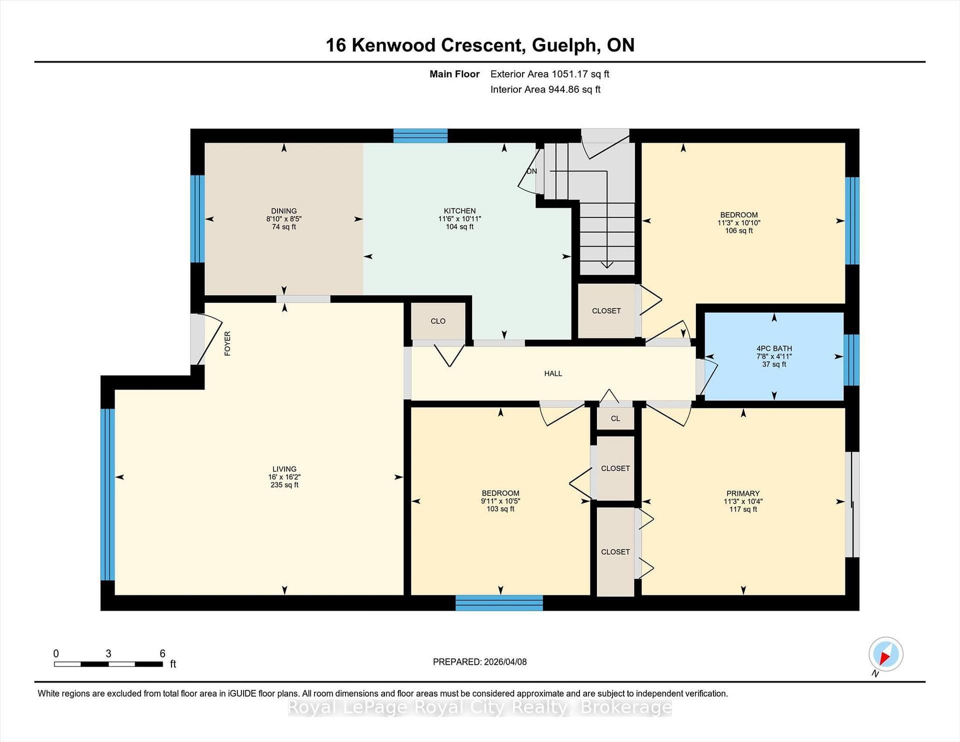 Main Floor - 1051 sq ft