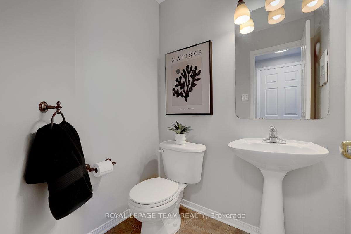 Powder room on the main level.