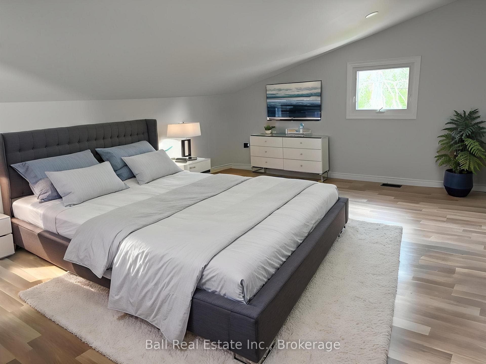 Virtually Staged Primary Bedroom