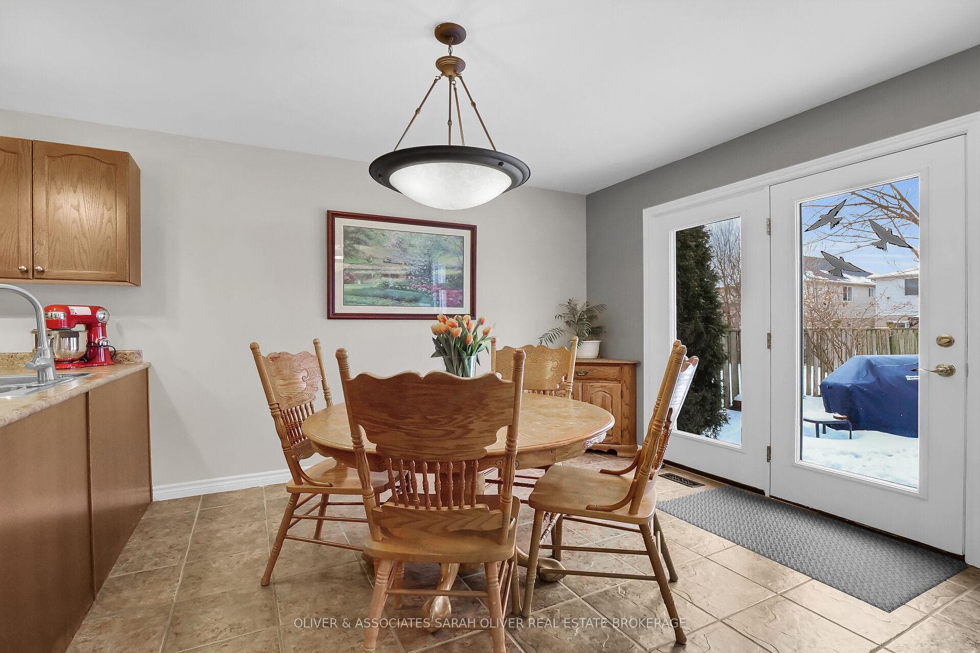 Dinette doors to rear yard