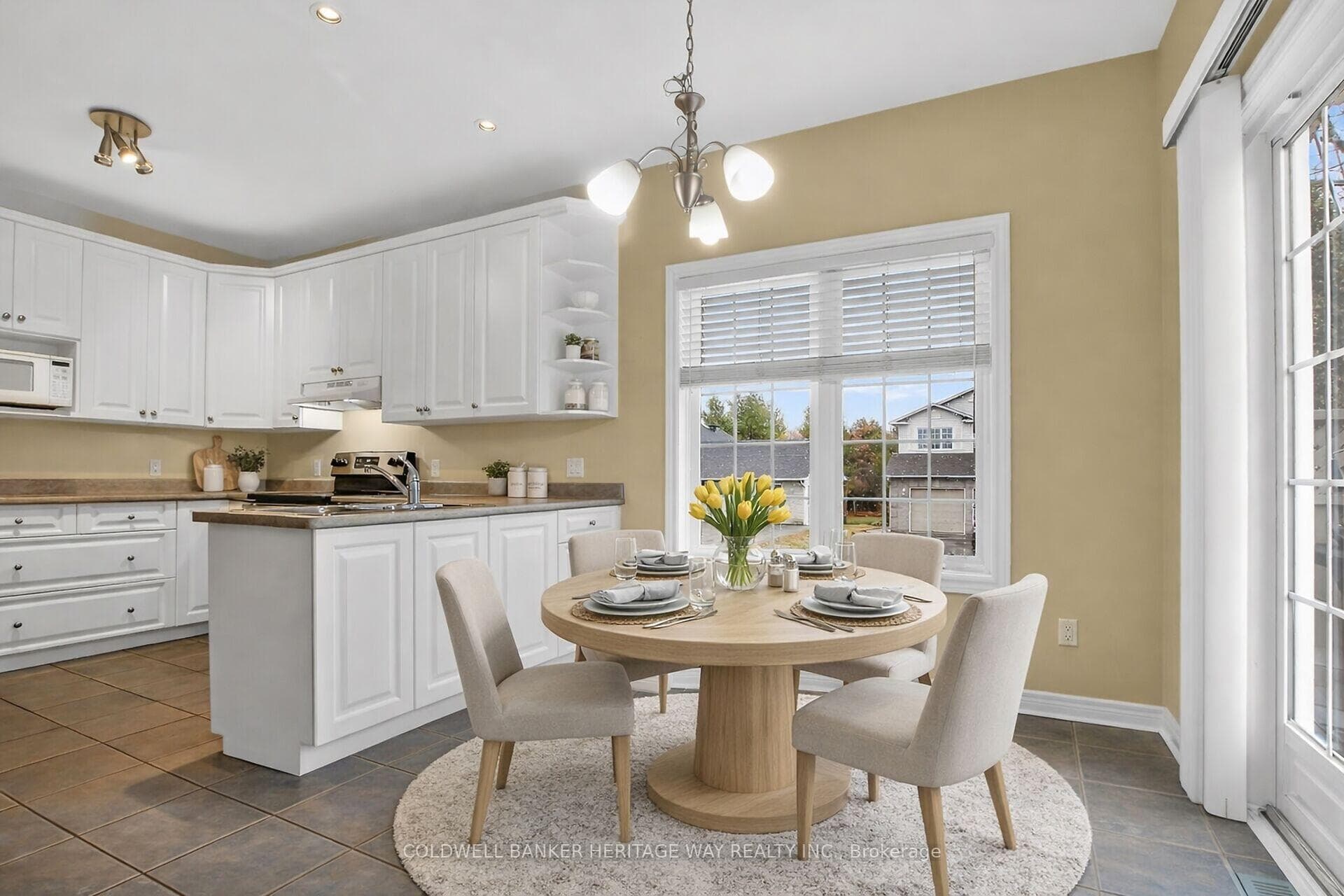 Virtually staged to show potential furnishing.