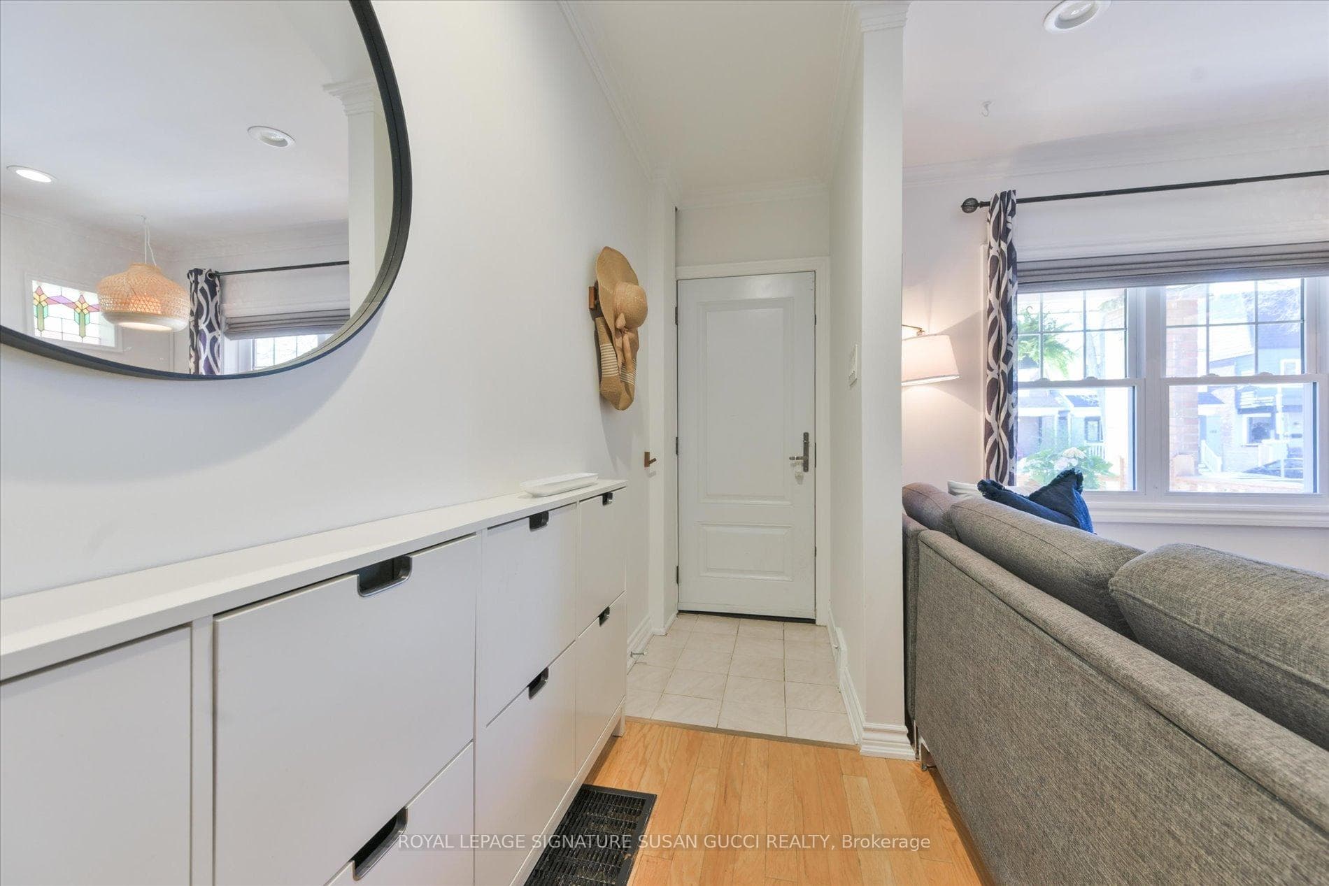 Spacious front hall with ample storage