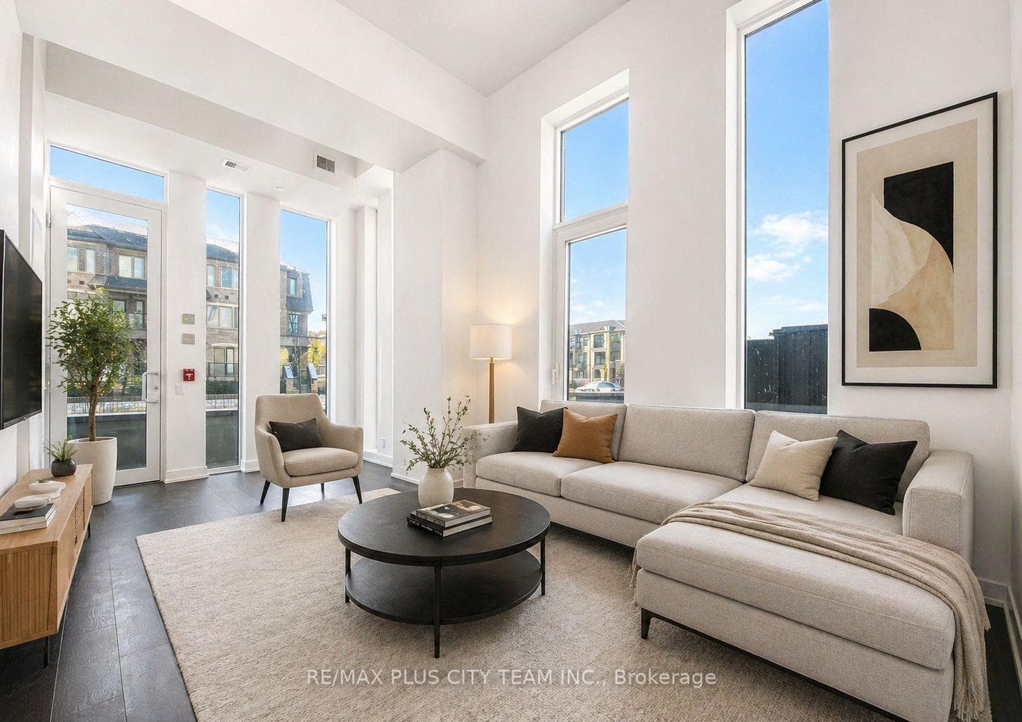 Virtually Staged Living Room