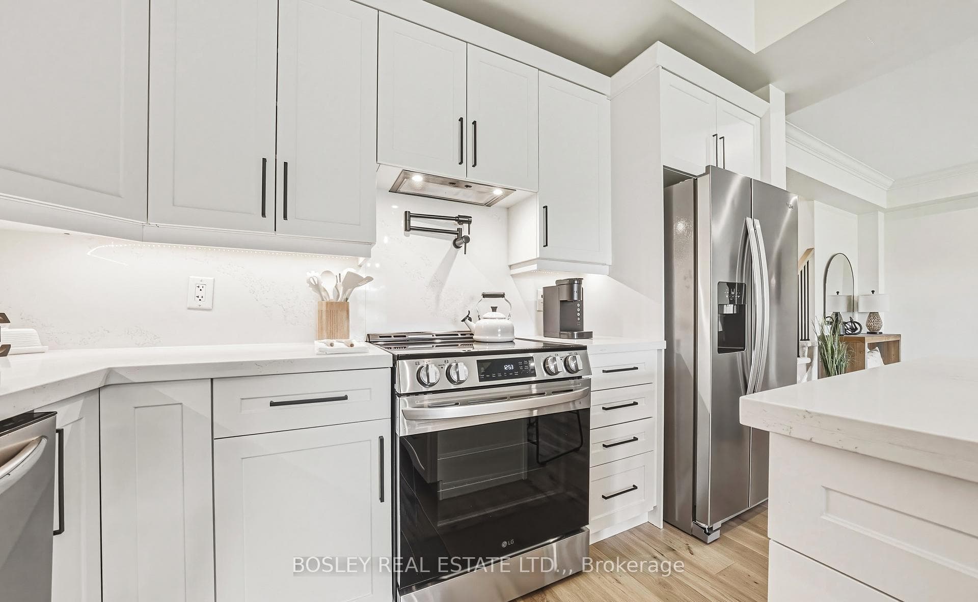 High functioning kitchen with pot filler