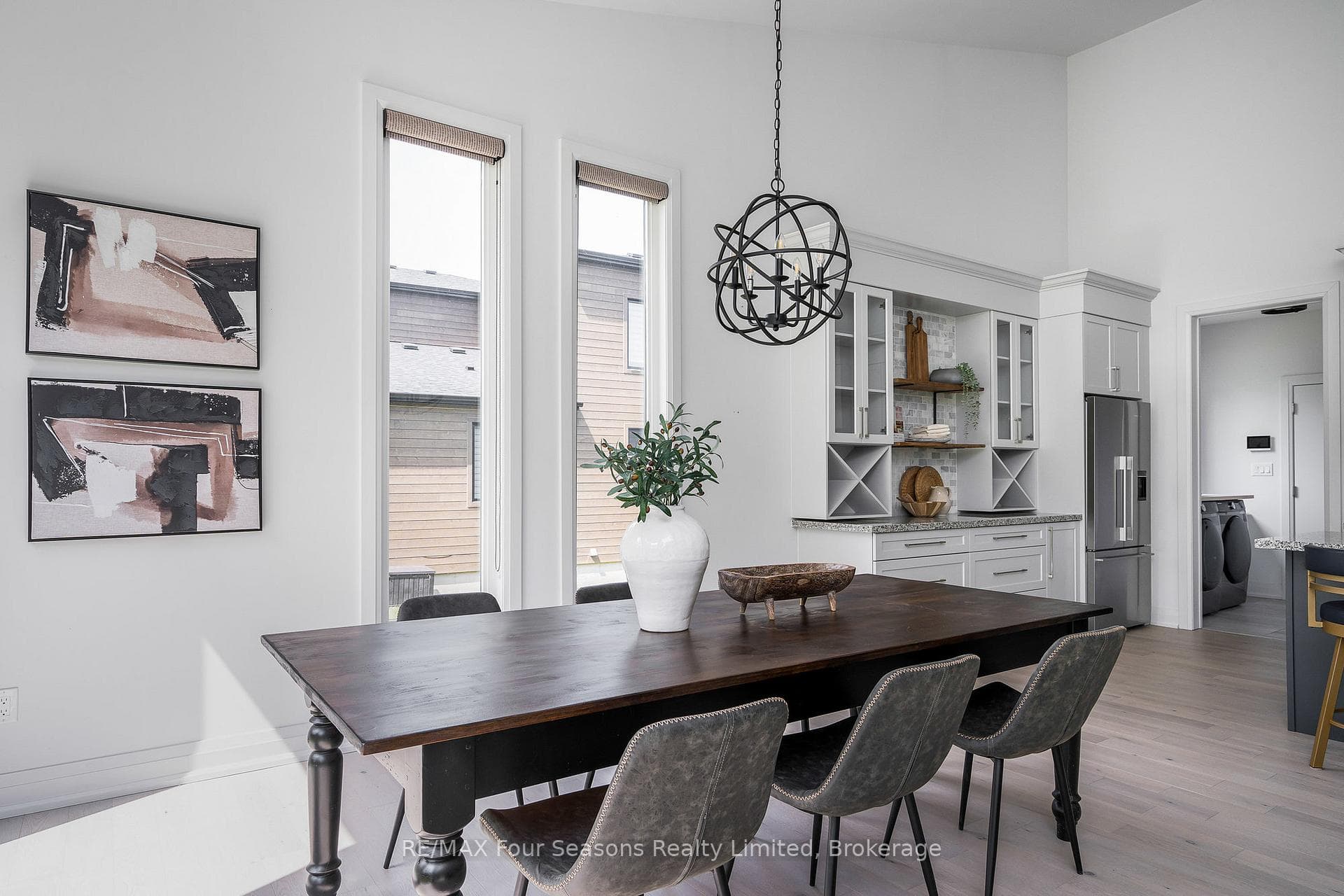 Spacious dining room