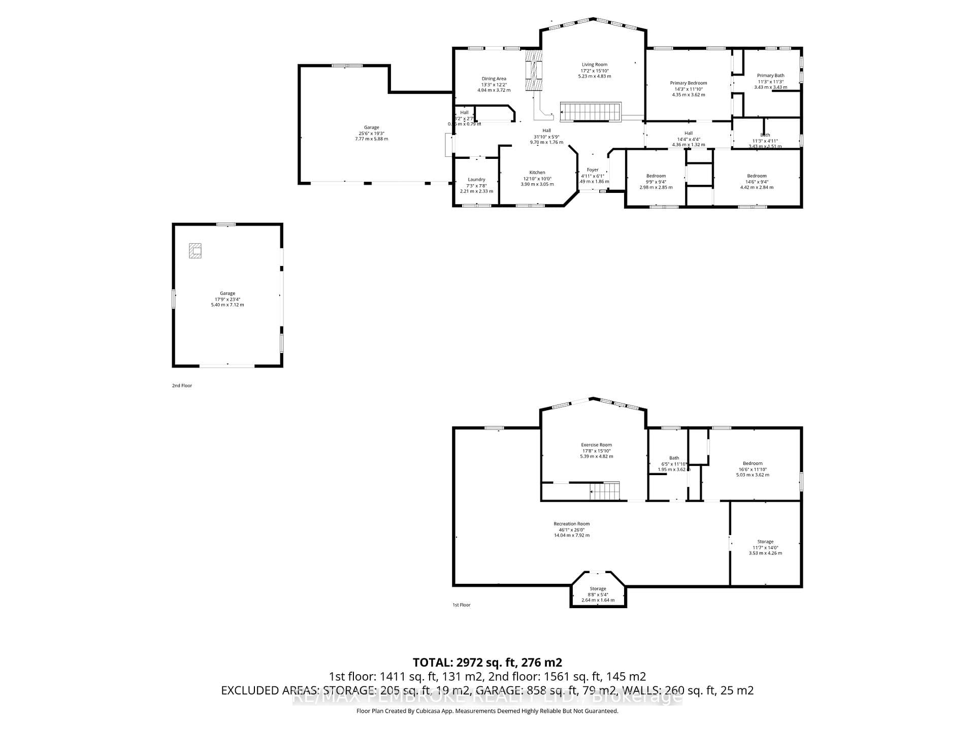 Complete set of floor plans