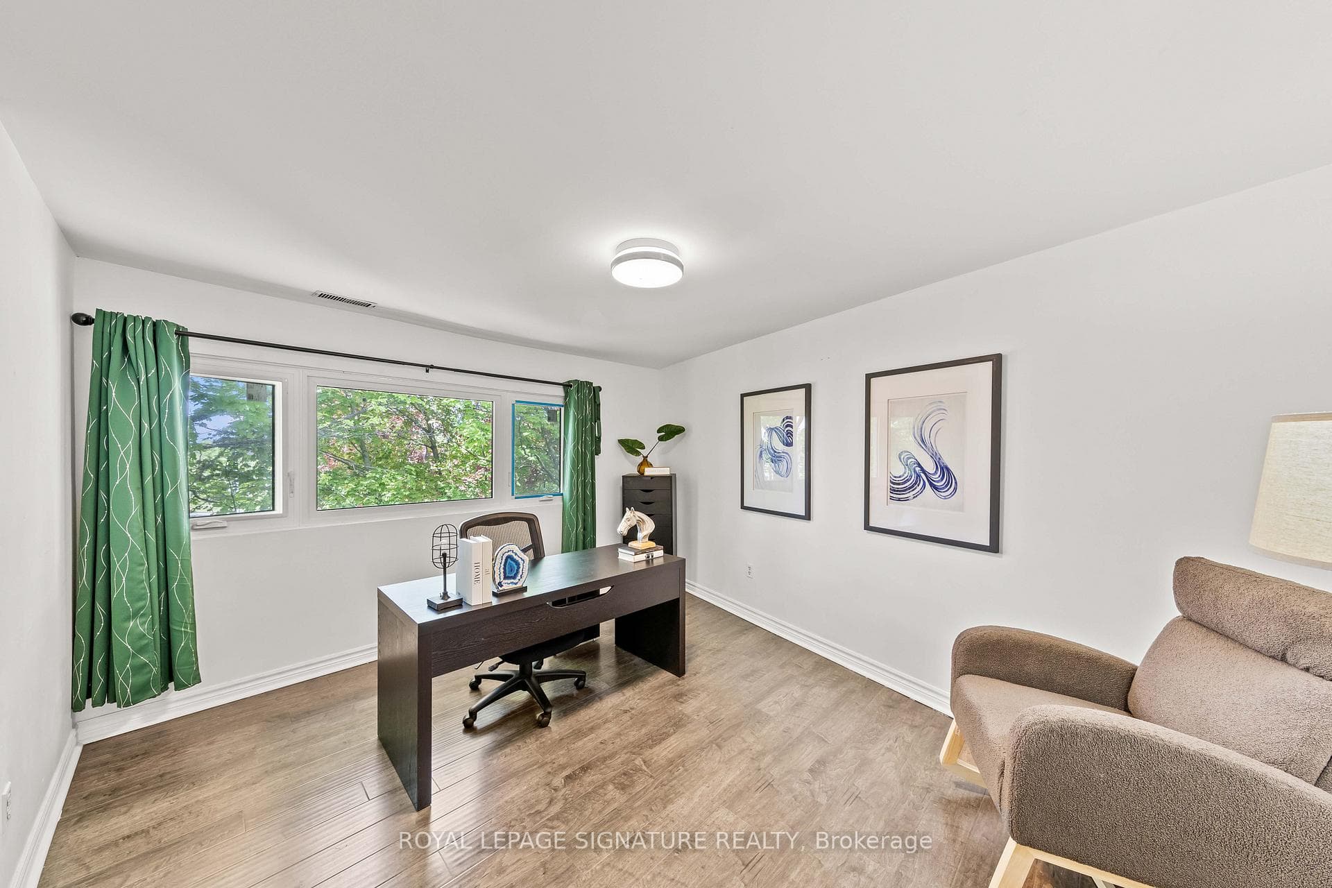 Large second bedroom (staged)