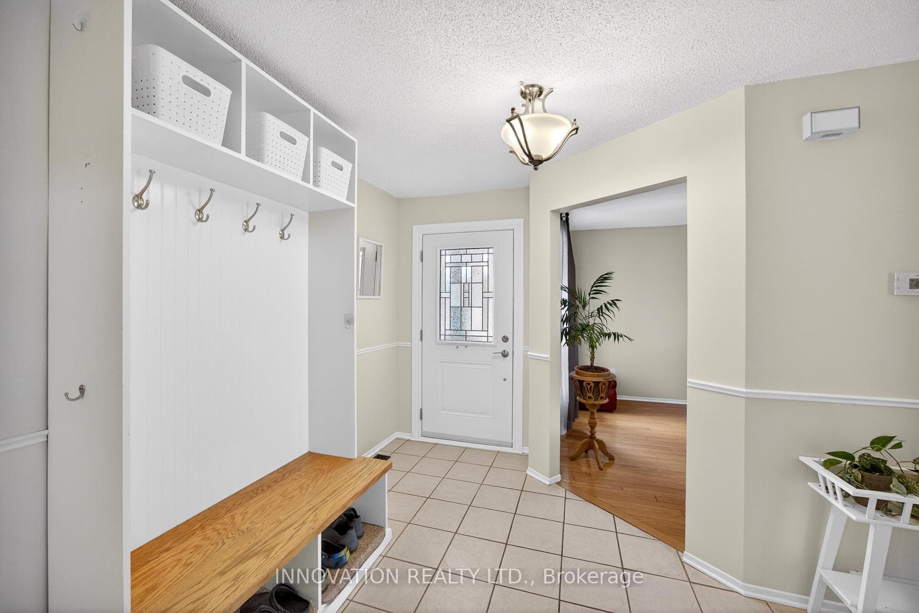 Coat rack/bench combo is ideal