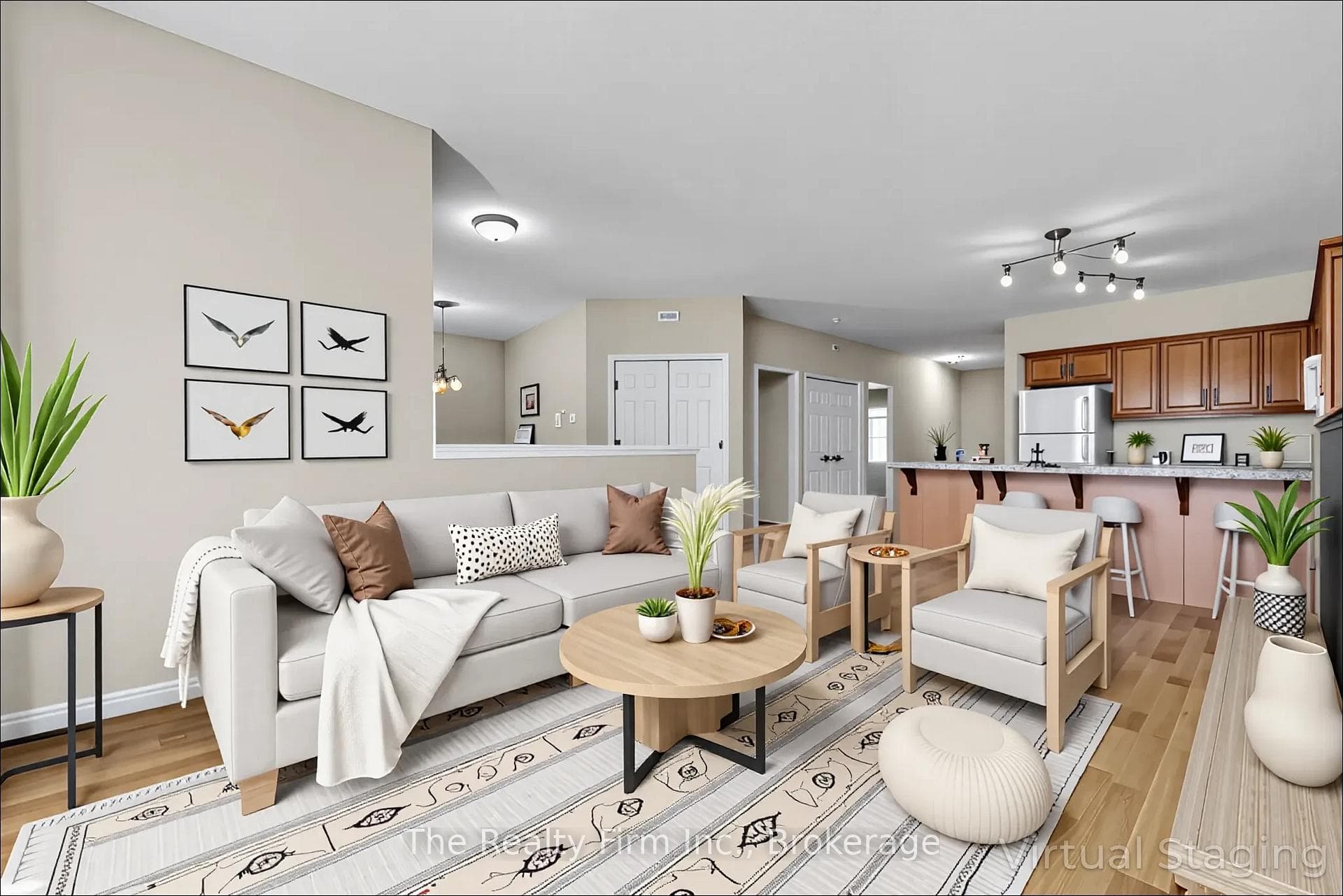 Virtually stage Living room