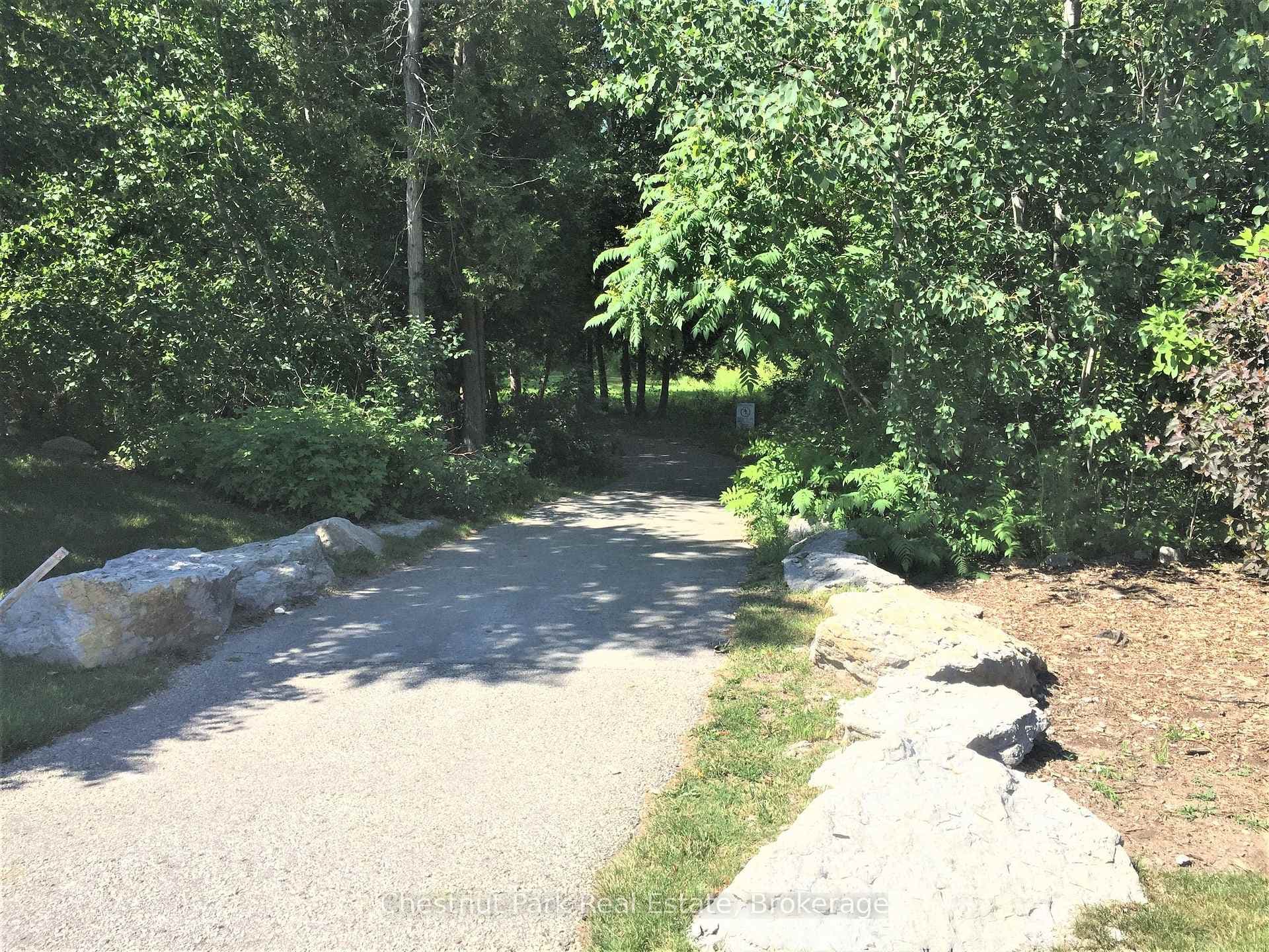 Walking trail on condo grounds