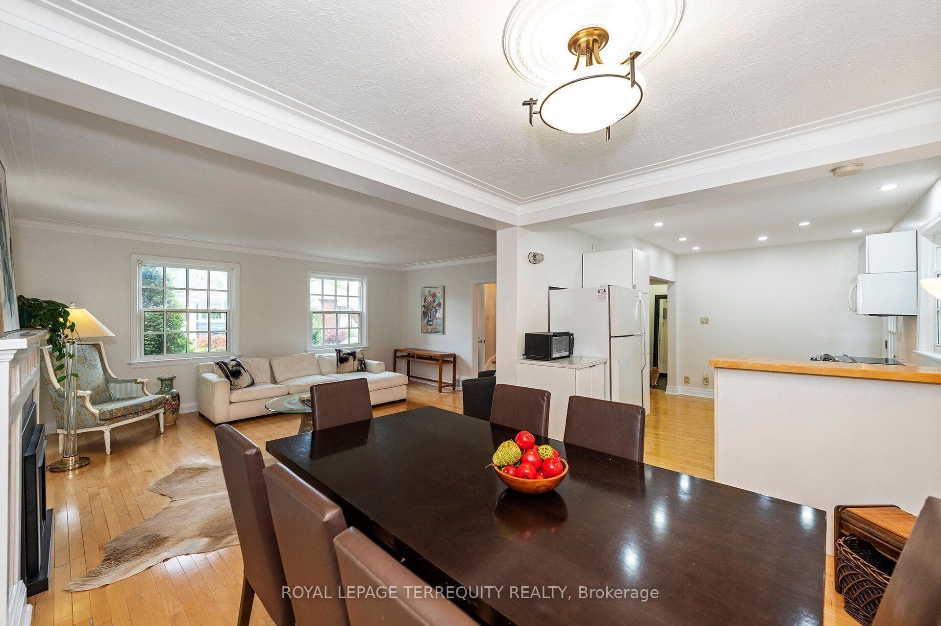 Dining Room Overlooks Living Space