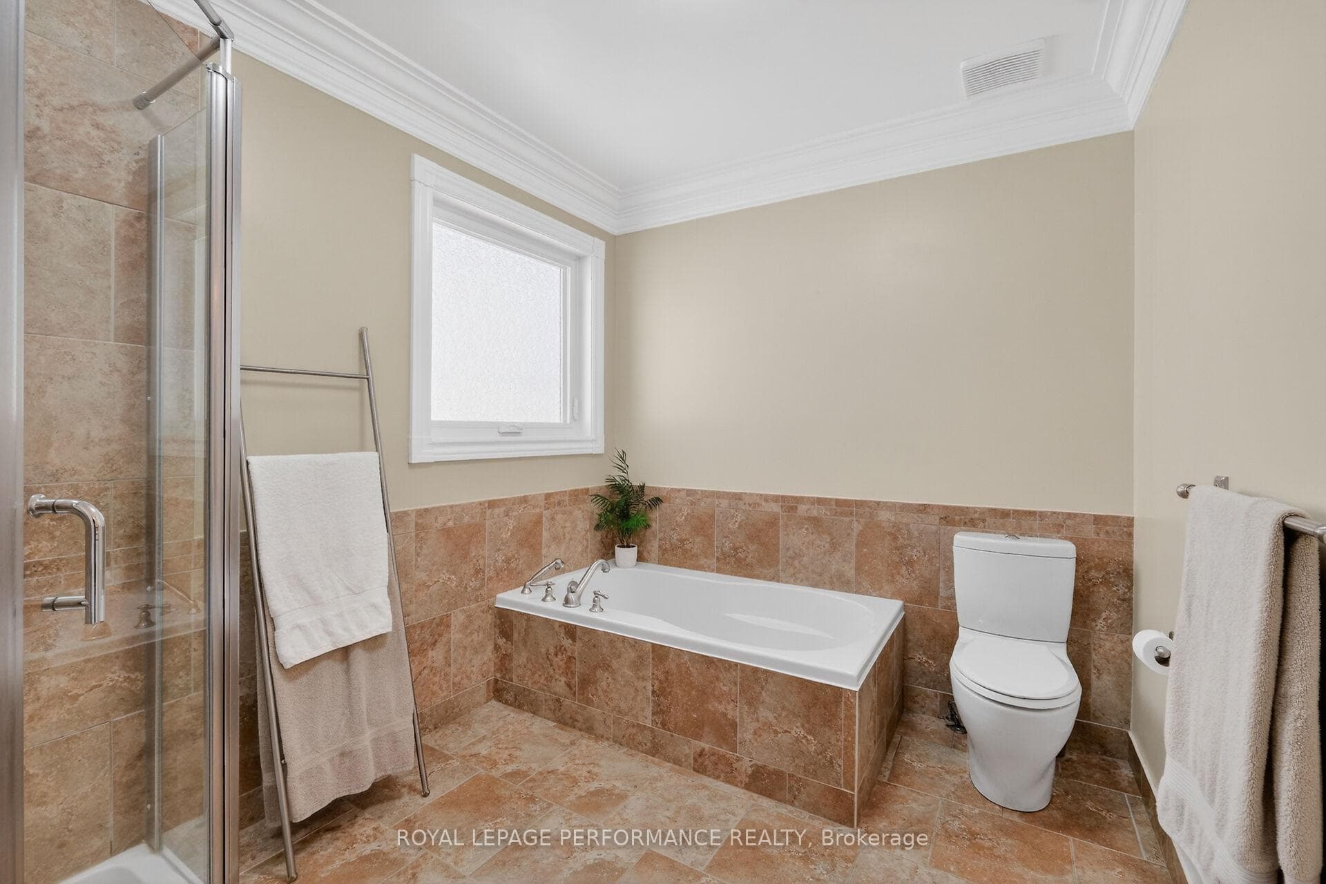 Complete with a soaker tub!