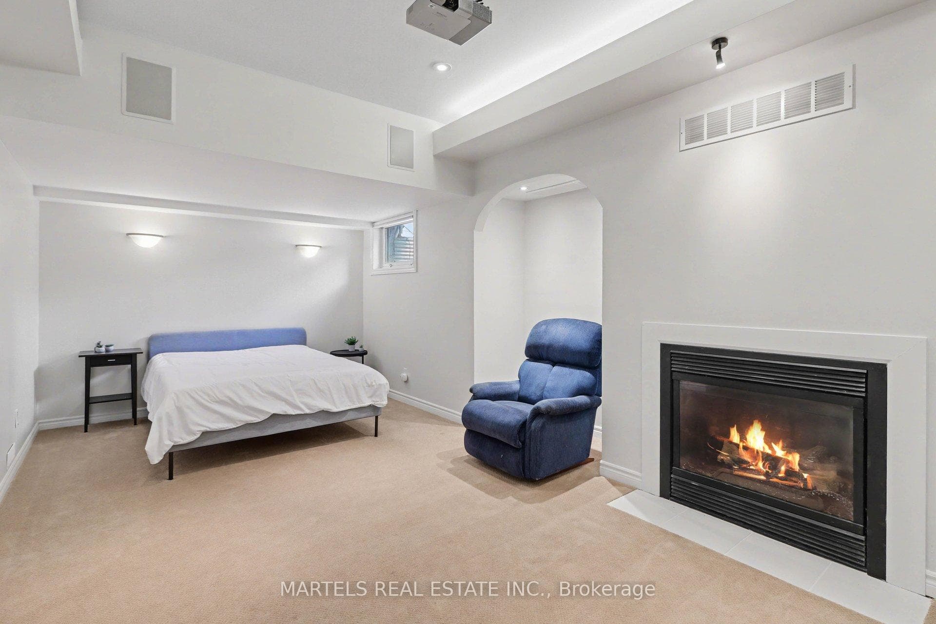 Lots of room for a bedroom, has an egress window