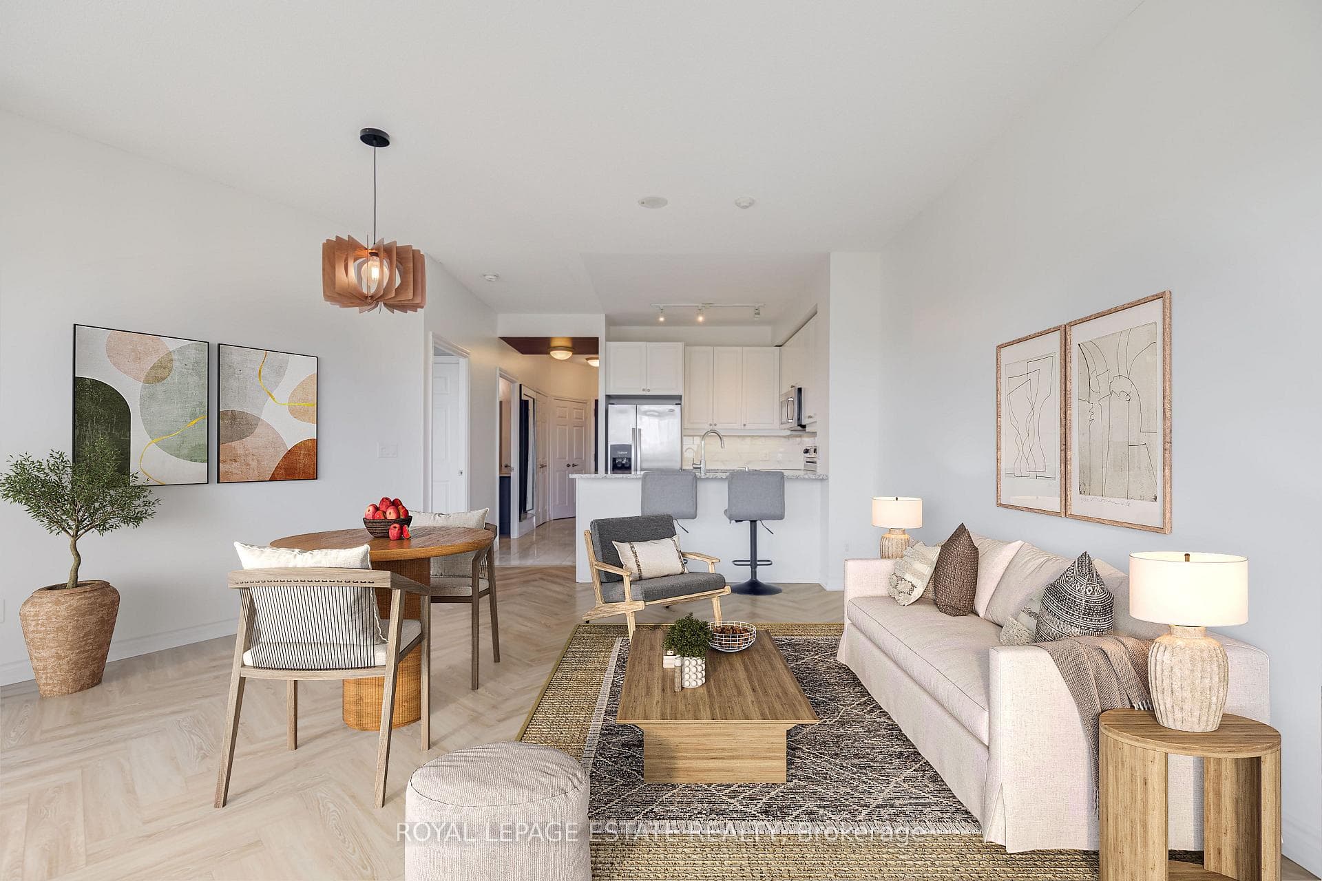 Living Room / Dining Room - Virtually Staged