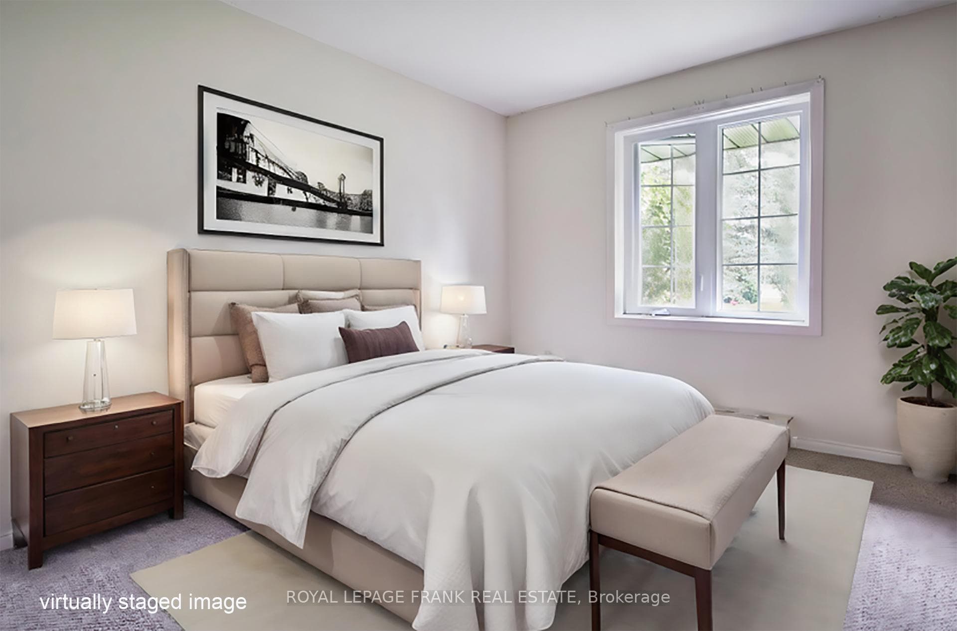 Virtually Staged Bedroom