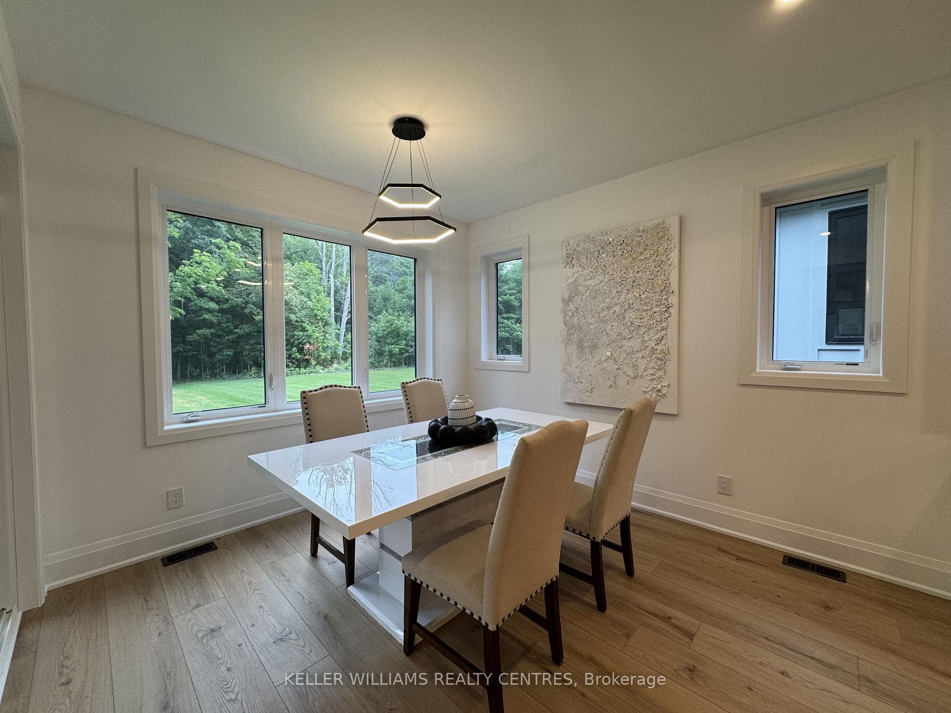 Dining Room Overlooking Backyard & Forest