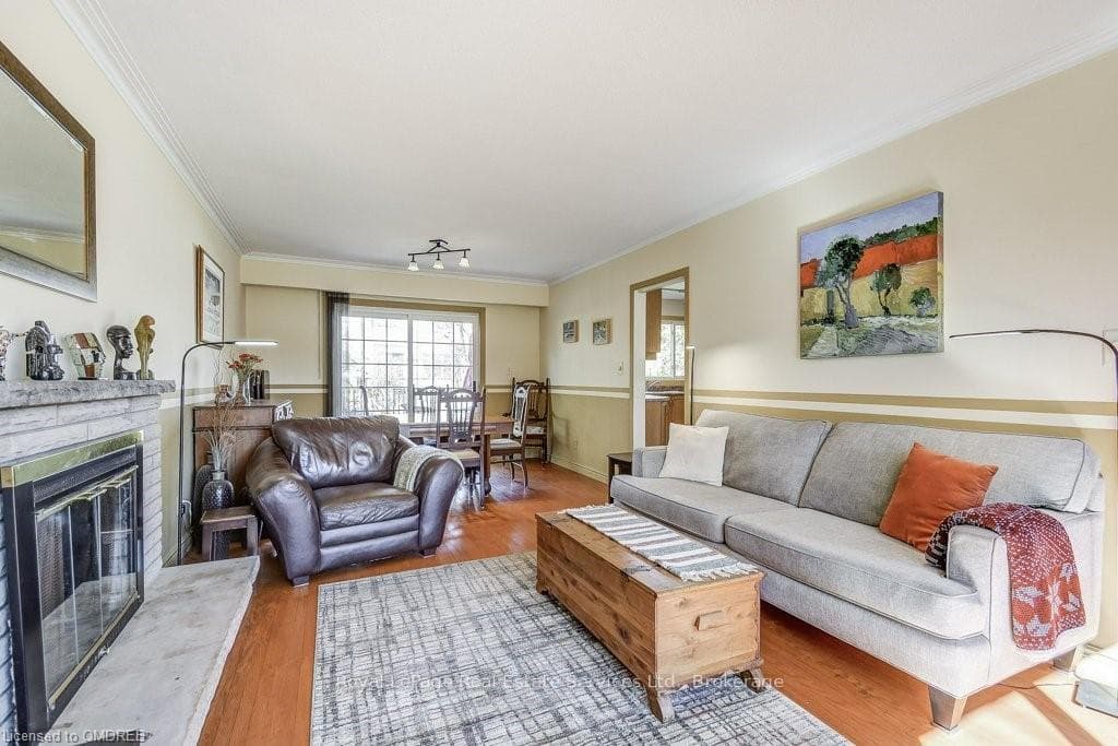 View from Living Room to Dining Room