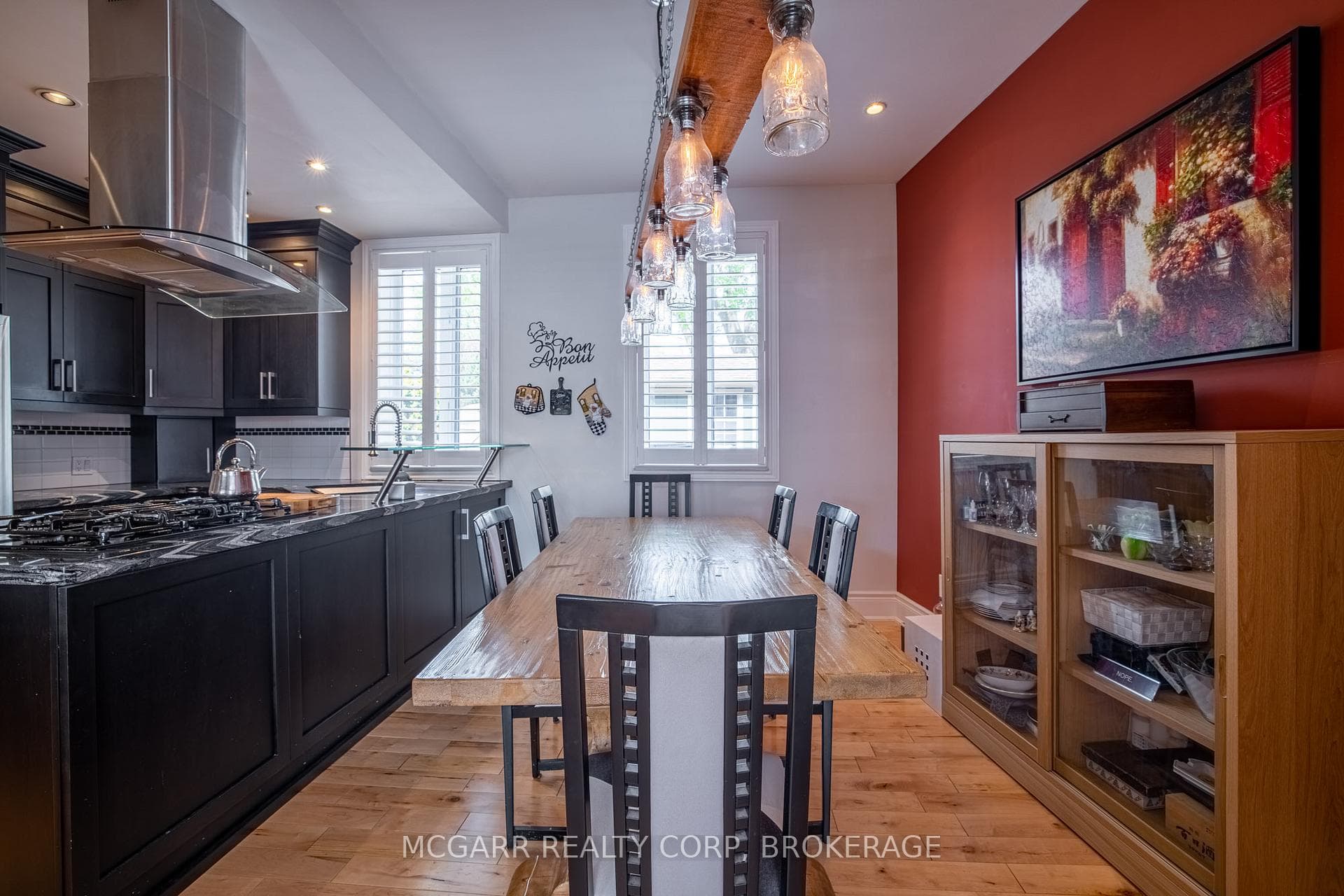 Spacious dining