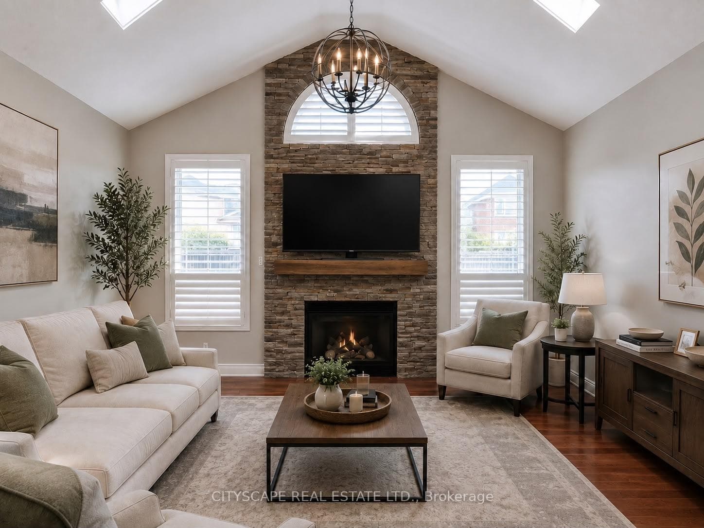 Virtual staging: Family room