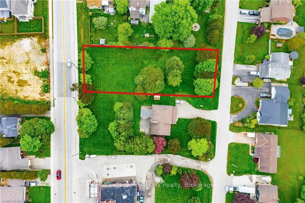 Birds eye view of property