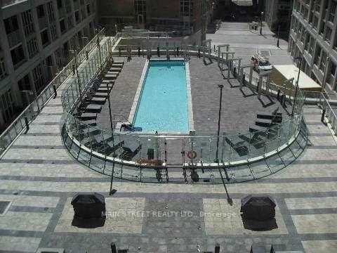 Outdoor pool and rooftop deck