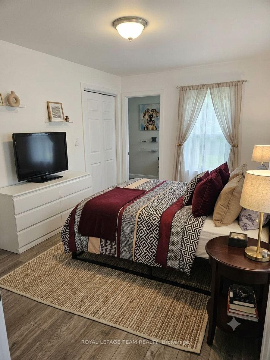 virtually staged main floor bedroom
