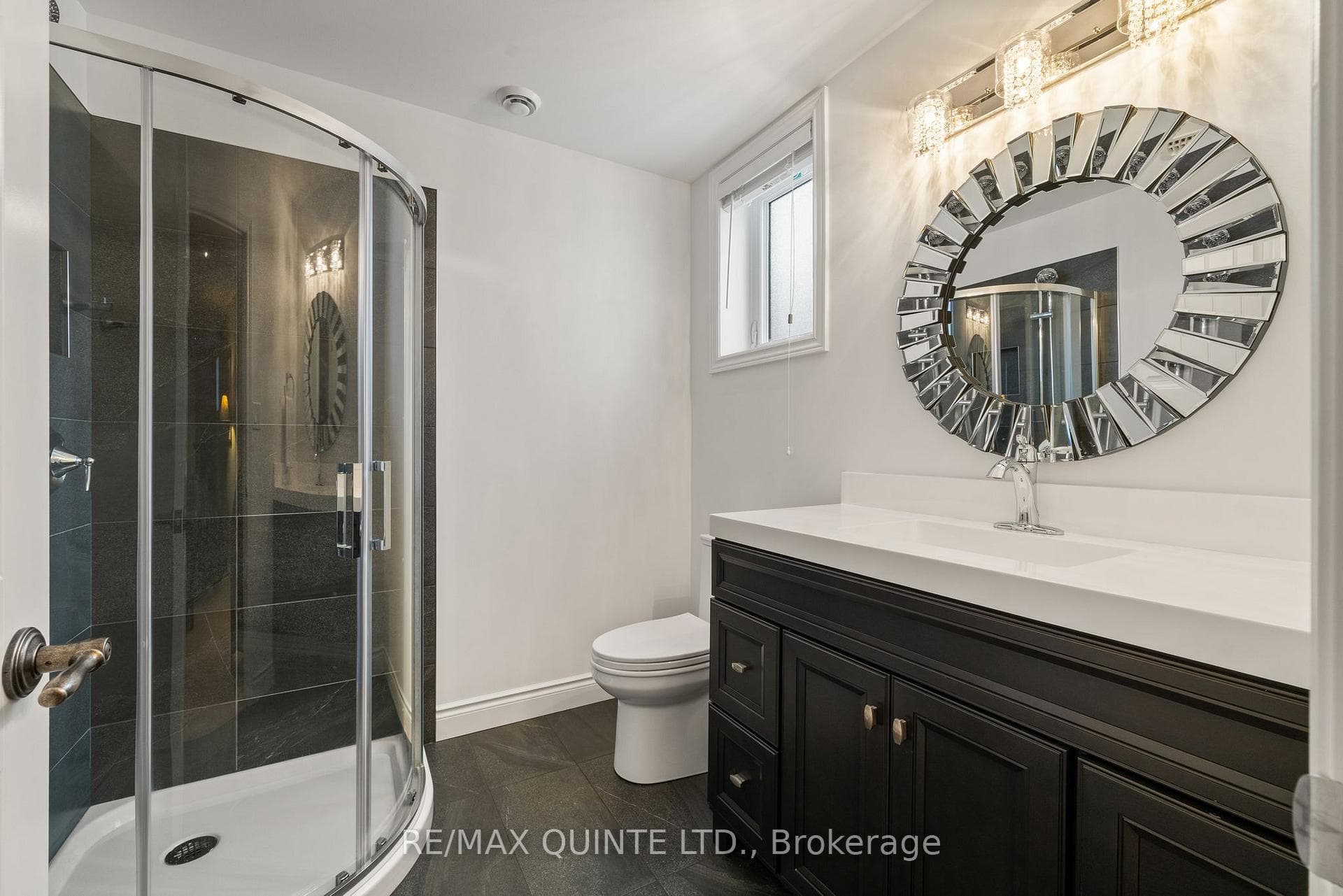 3-piece full bathroom on lower level.