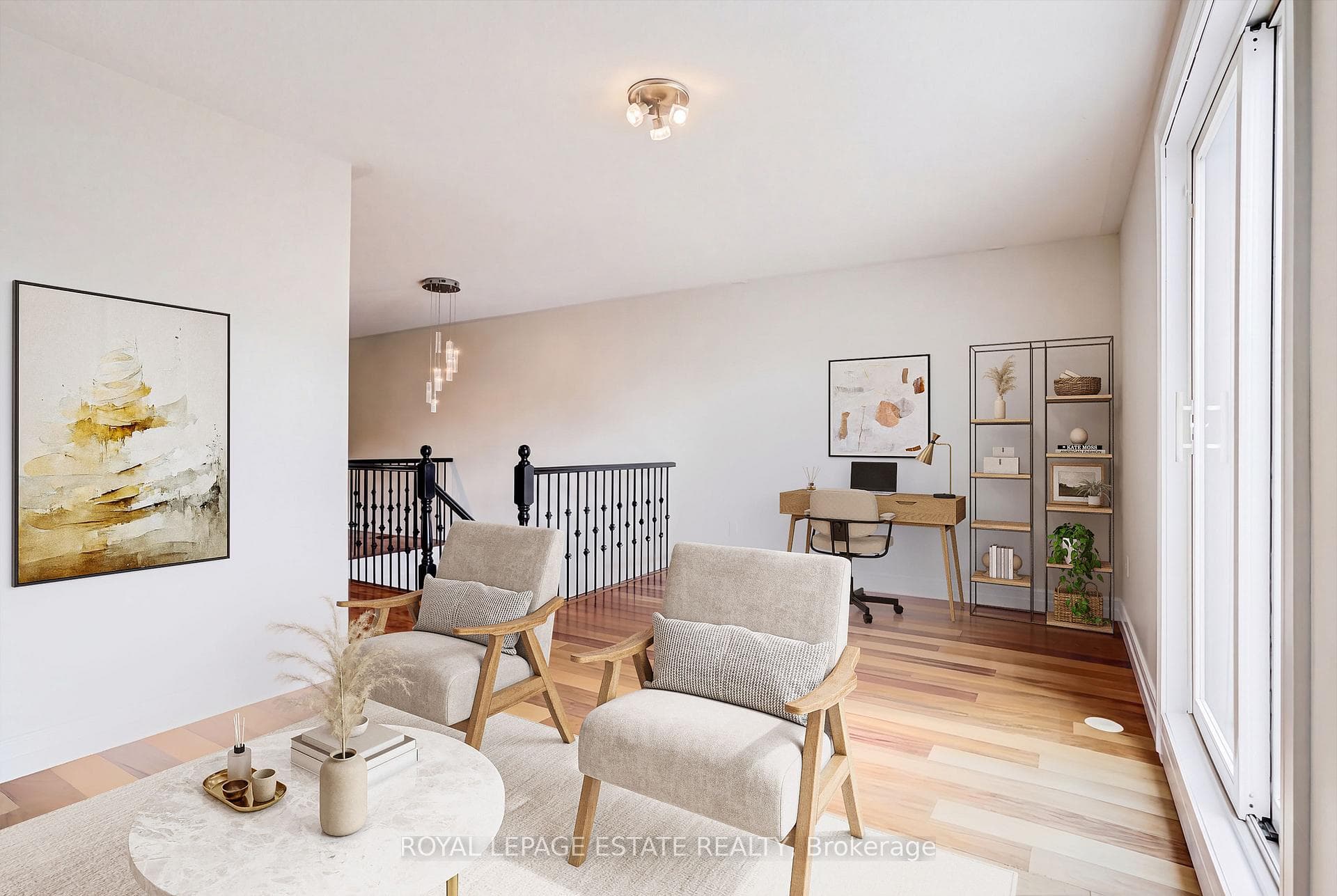 3rd Floor loft Den virtually staged