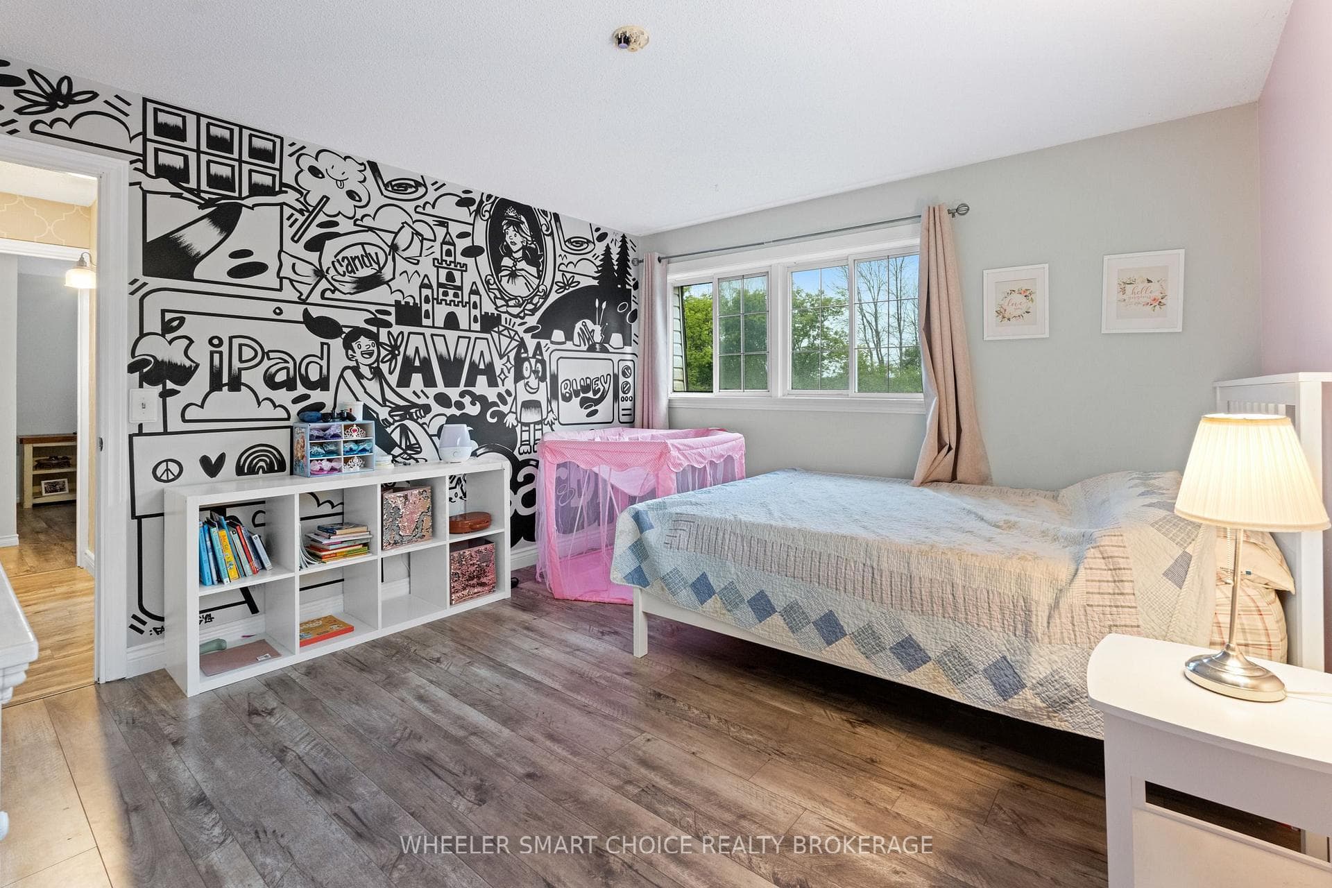 Featuring another custom graffiti style mural