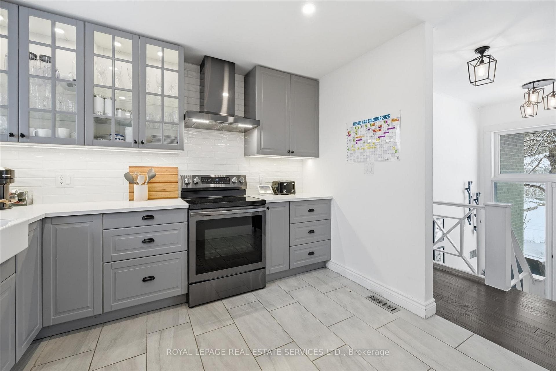 Subway Tile Backsplash in Contemporary Kitchen