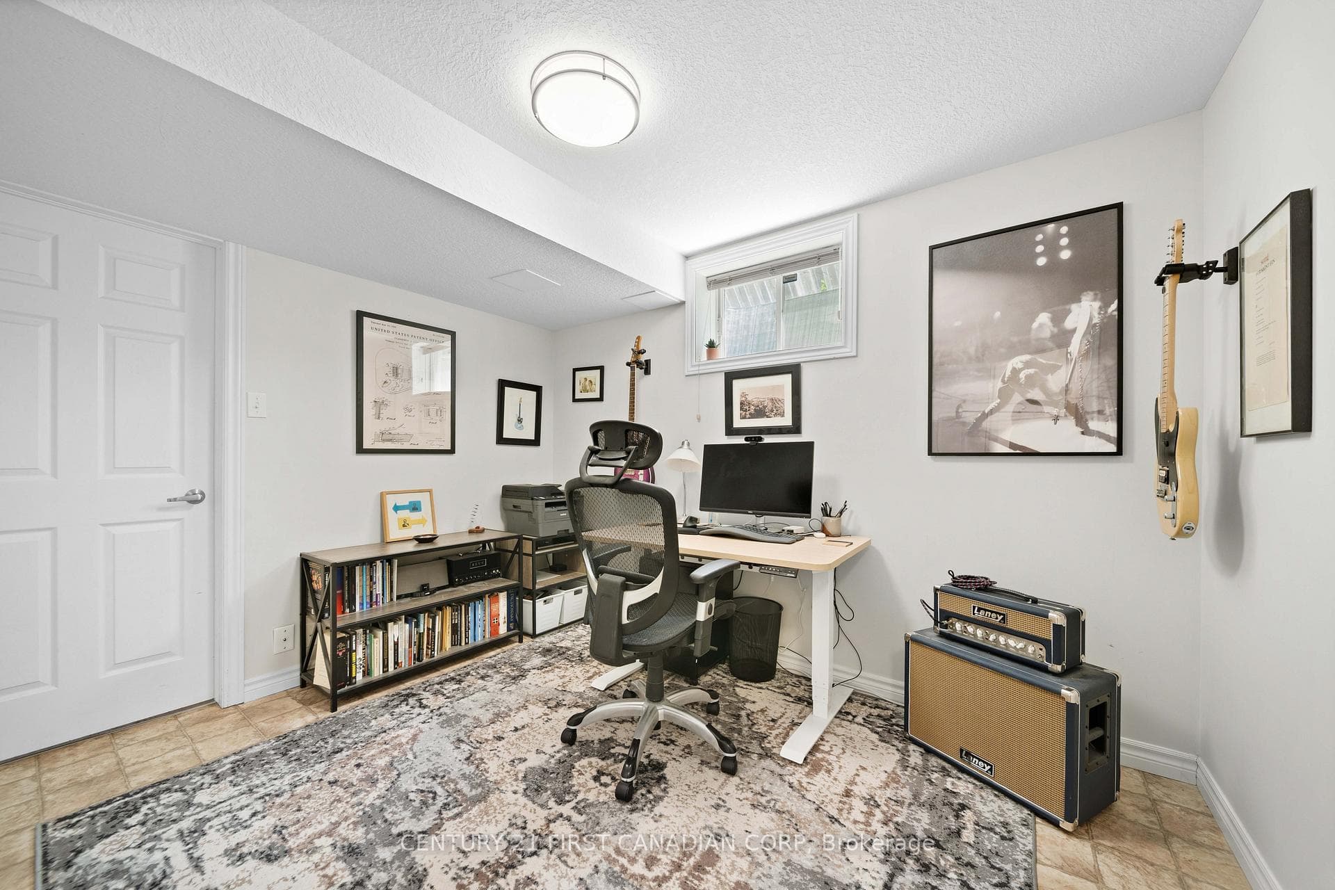 Basement home office