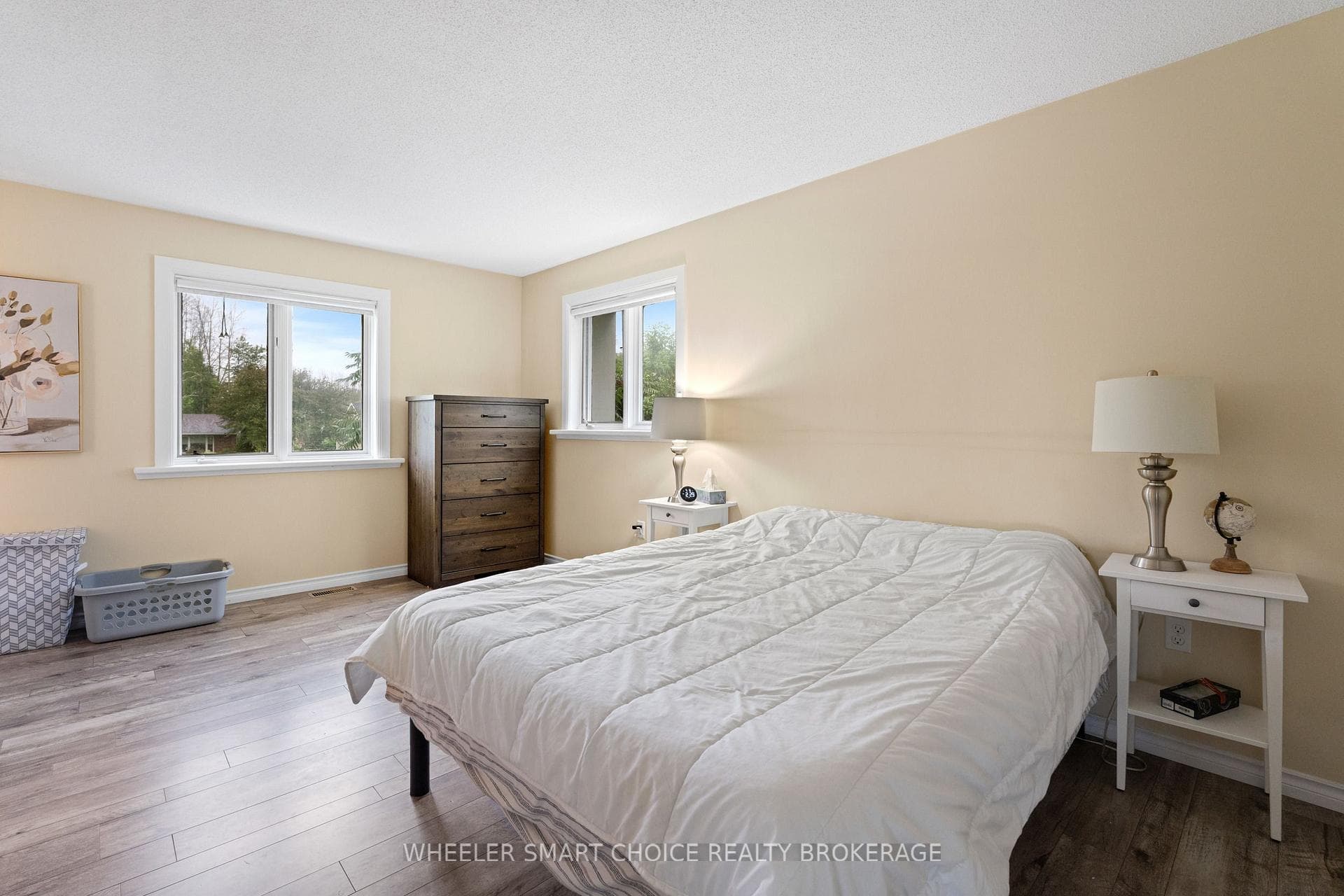 Clean and neutral decor.