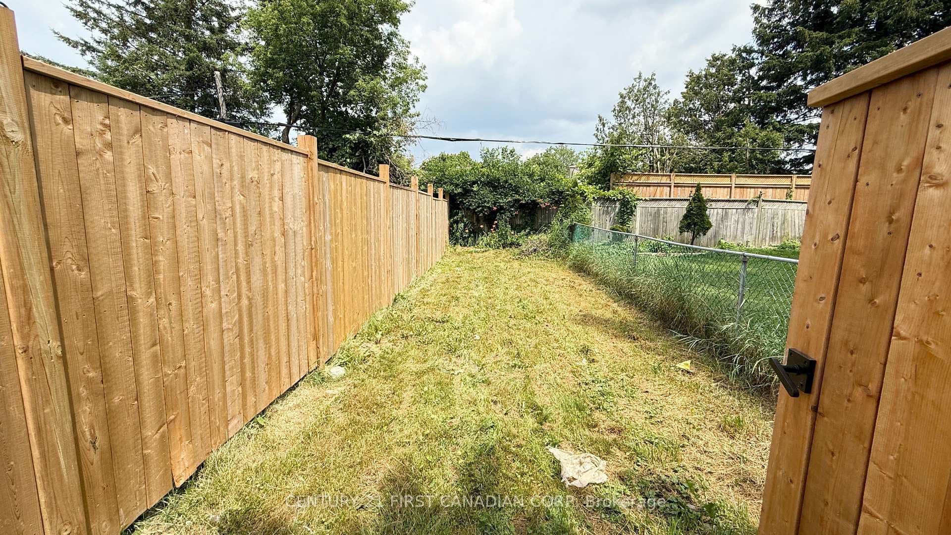 Private backyard