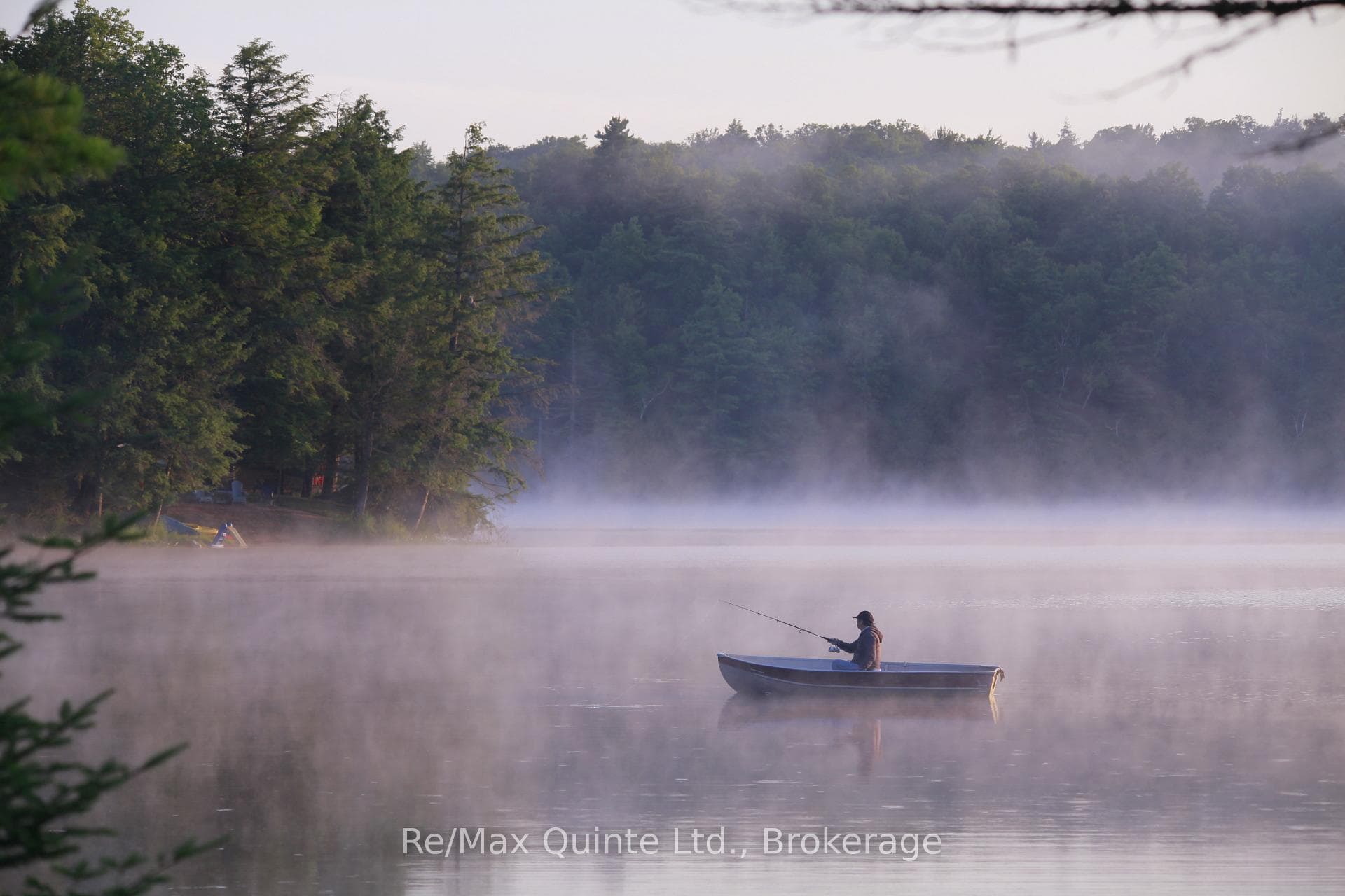 Foggy morning fishing