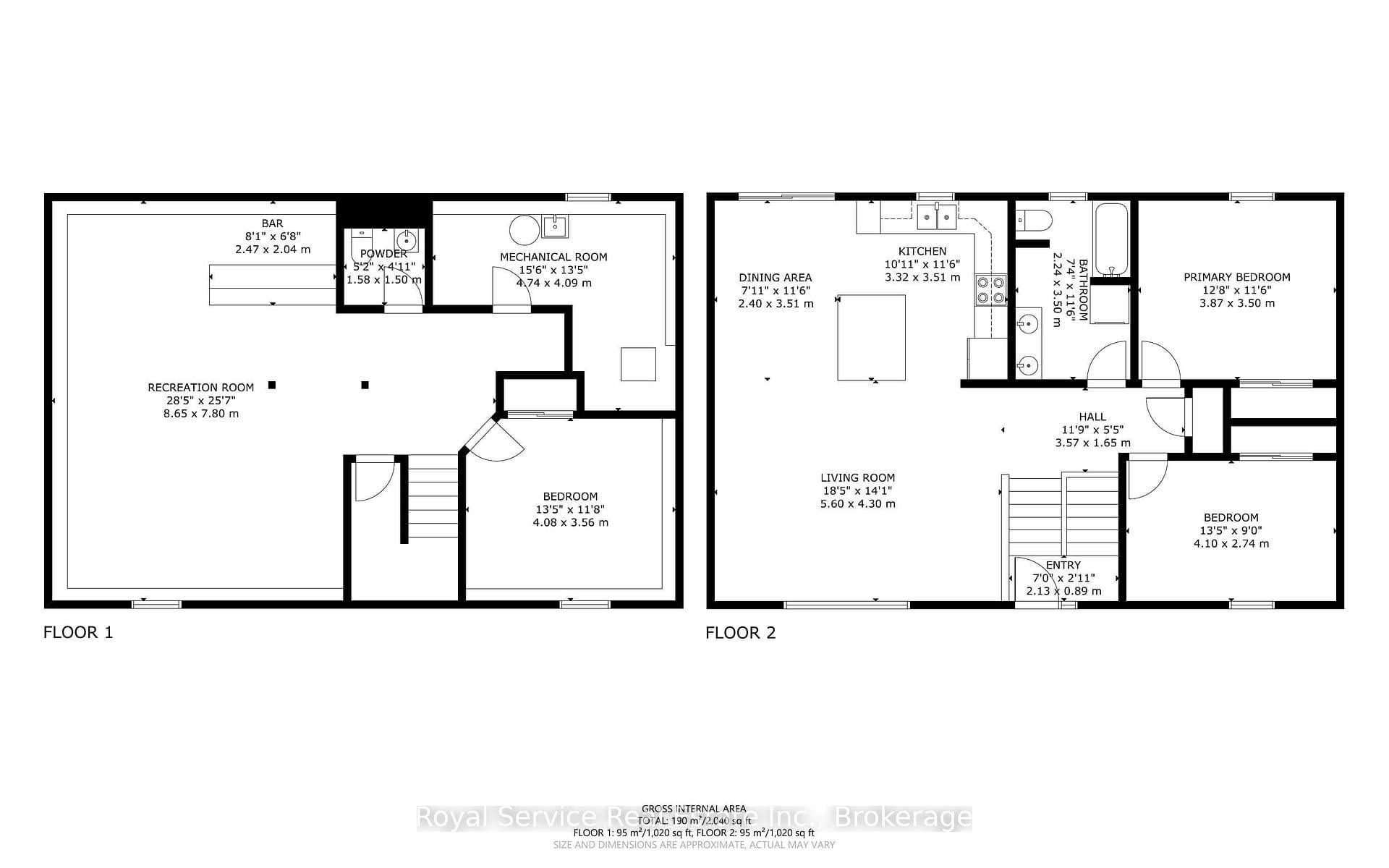 Main House Floorplans
