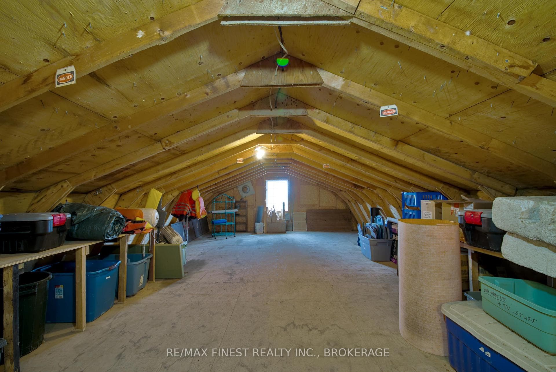 Detached garage upstairs