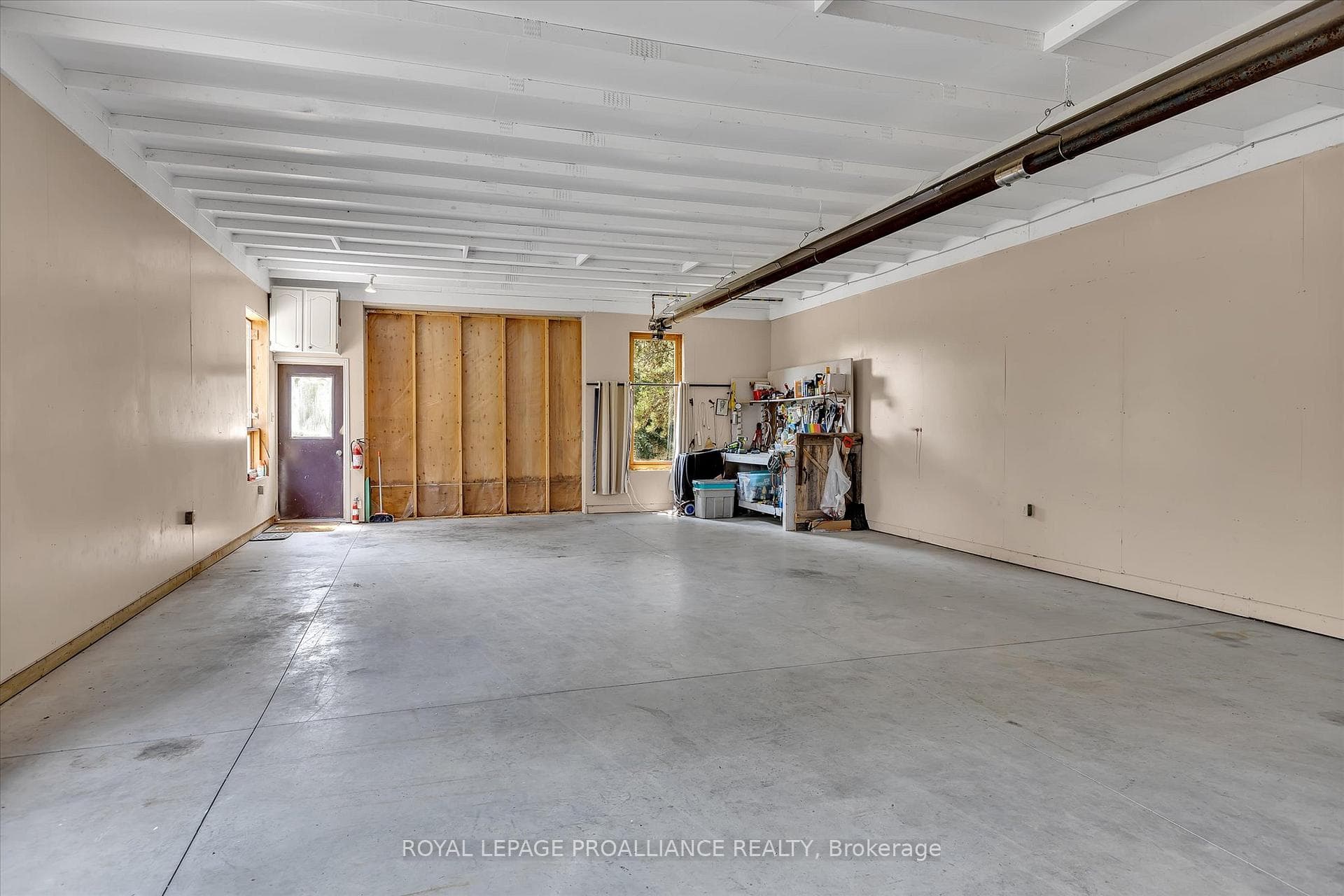 Large sliding barn door access