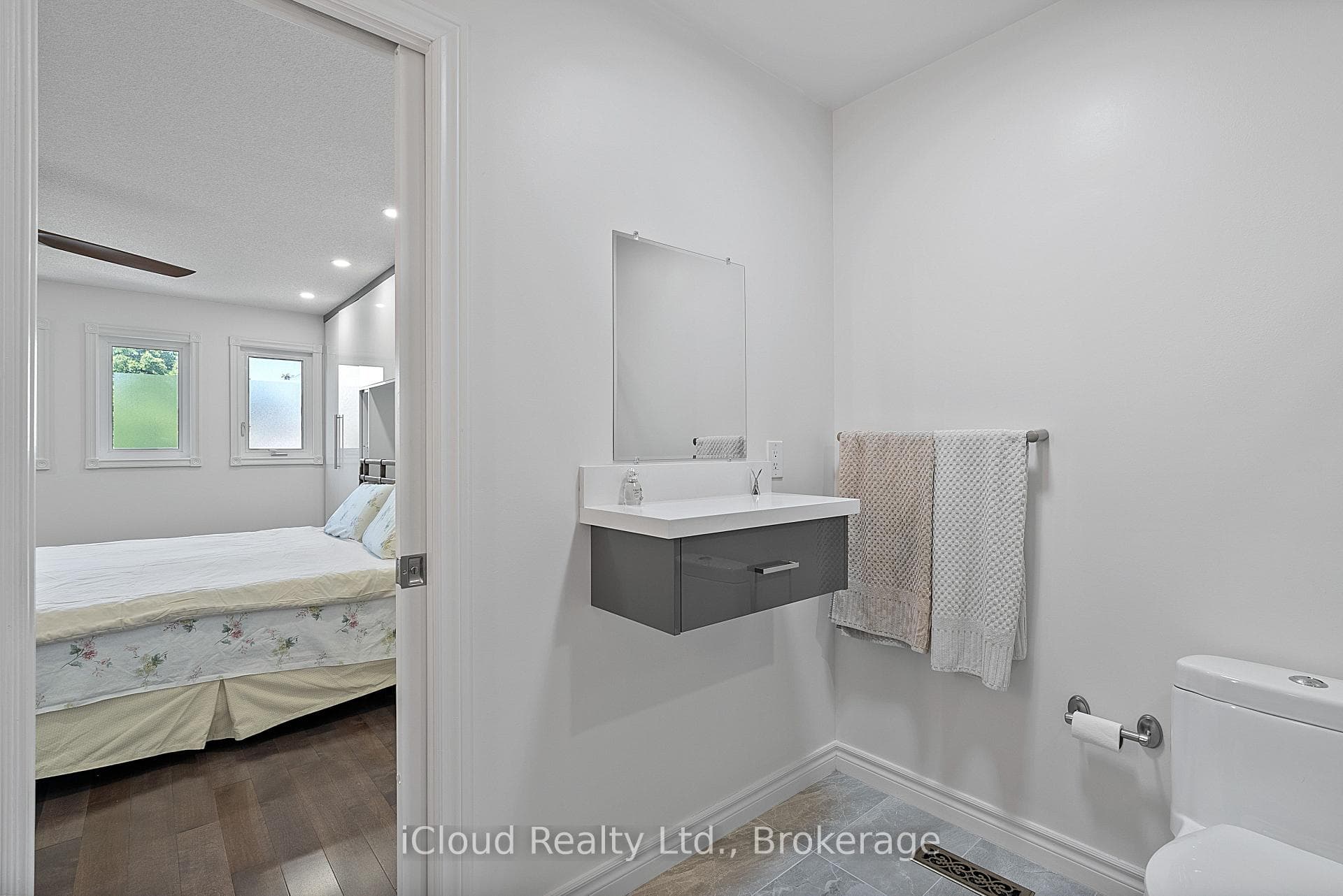 Renovated Primary Ensuite Bathroom Make-Up Vanity