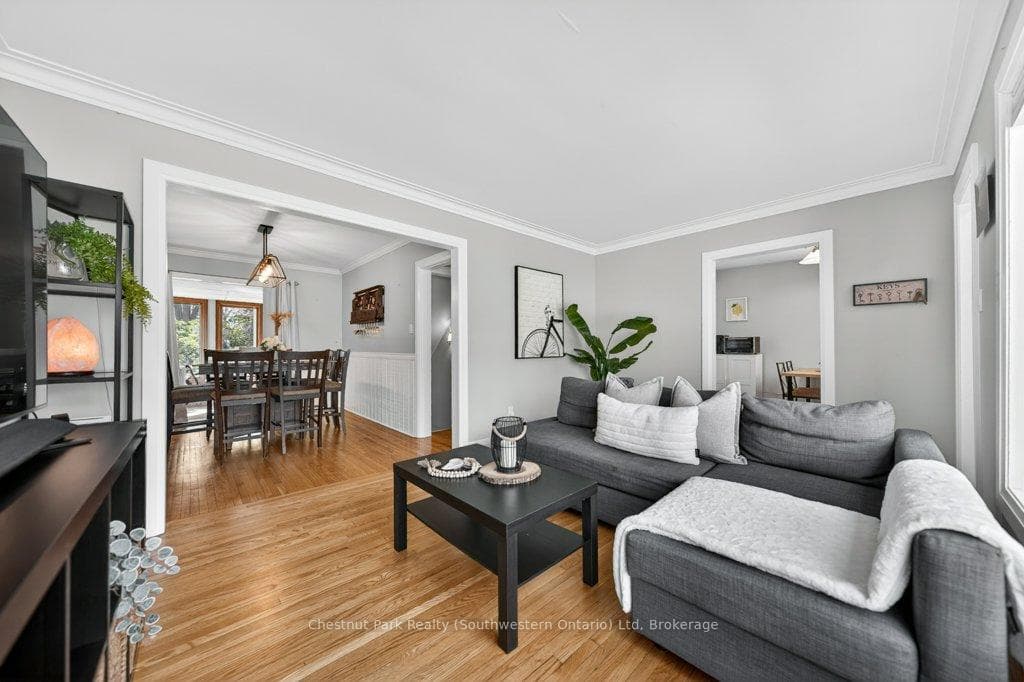 Stunning open concept living and dining