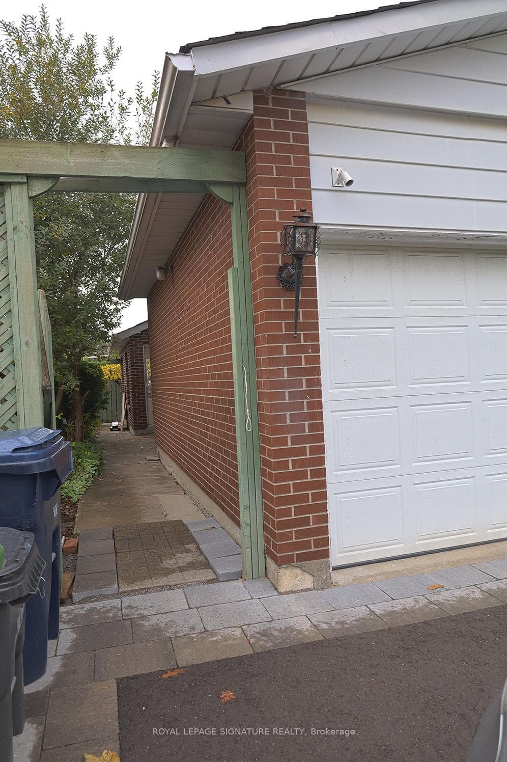 Side entrance