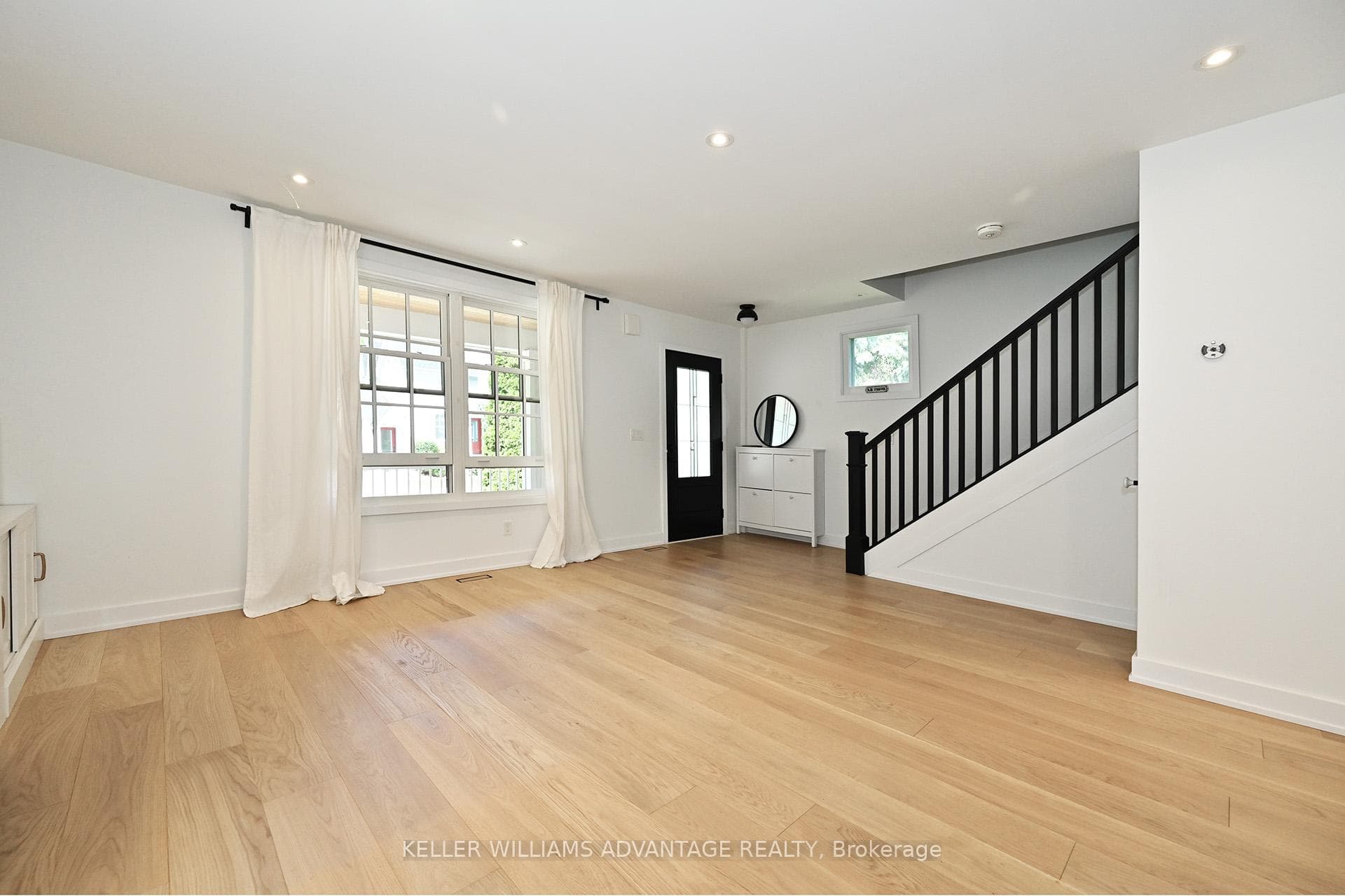 Bleached oak flooring