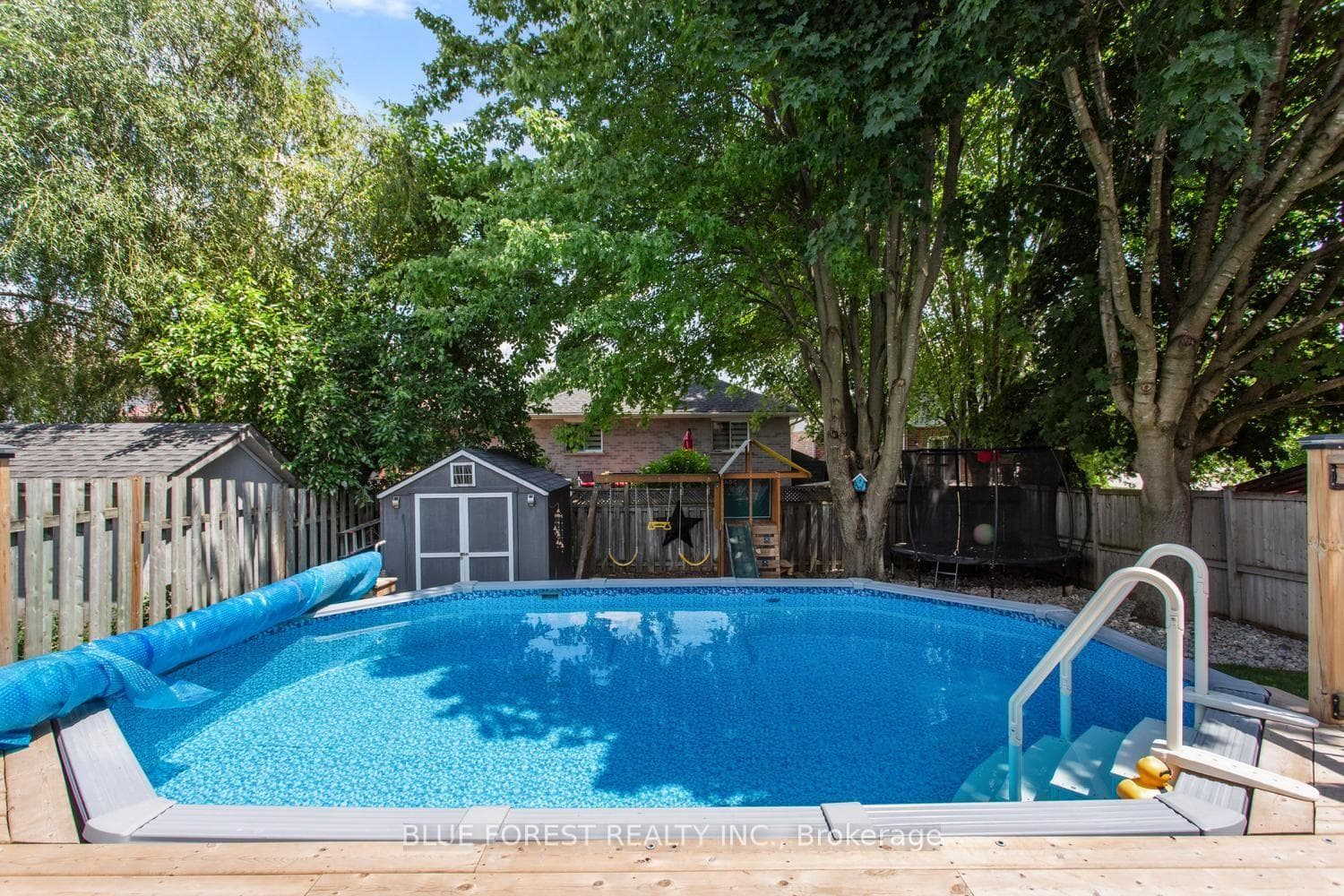 Above ground, heated chlorine pool