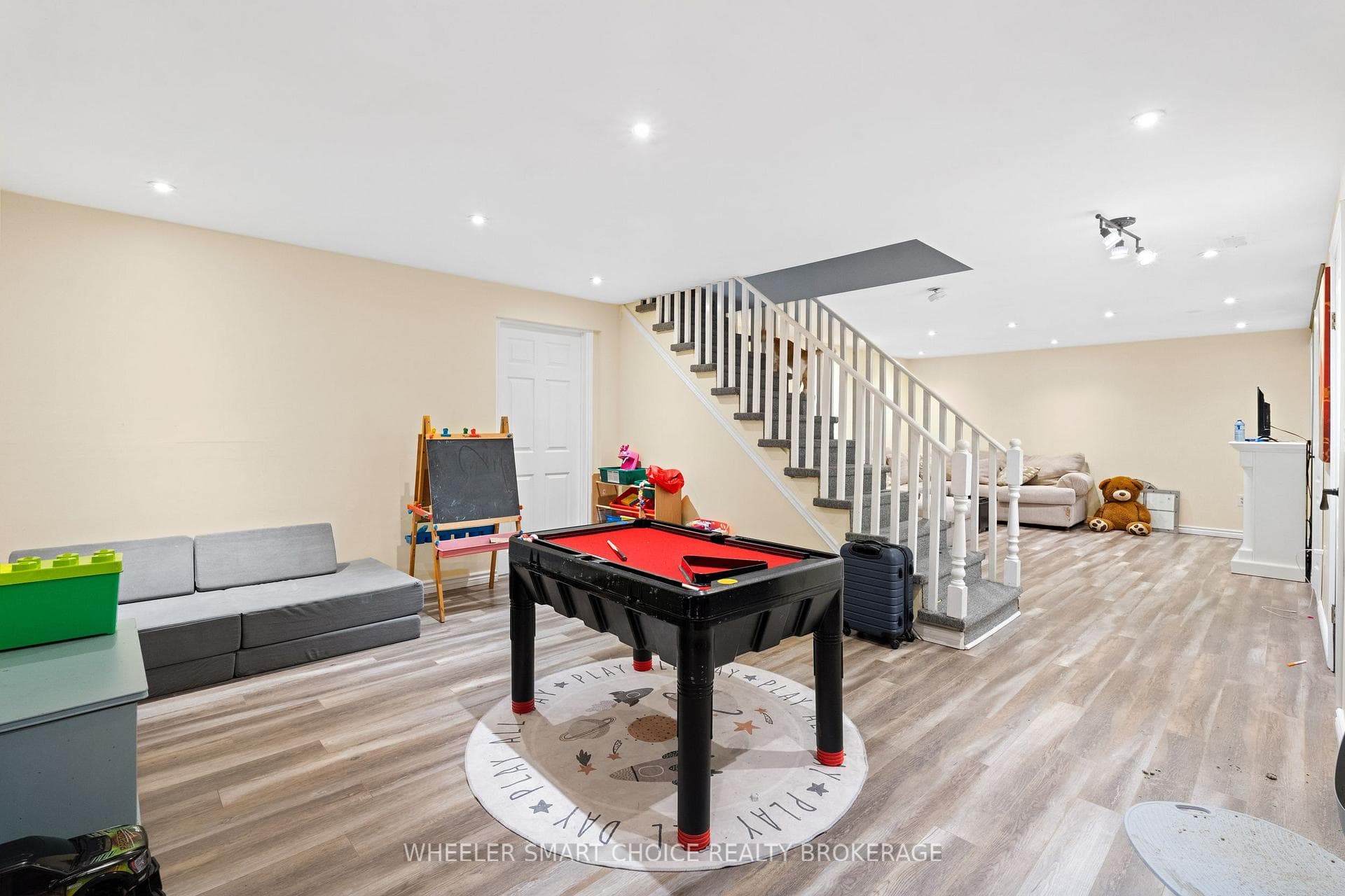 A game room or play room