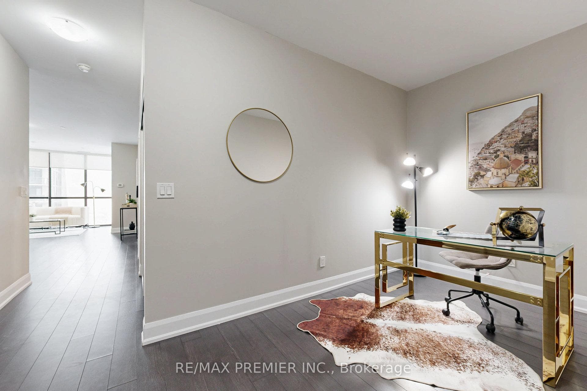 VERSATILE DEN MAY BE USED AS STUDIO; OR OFFICE;
