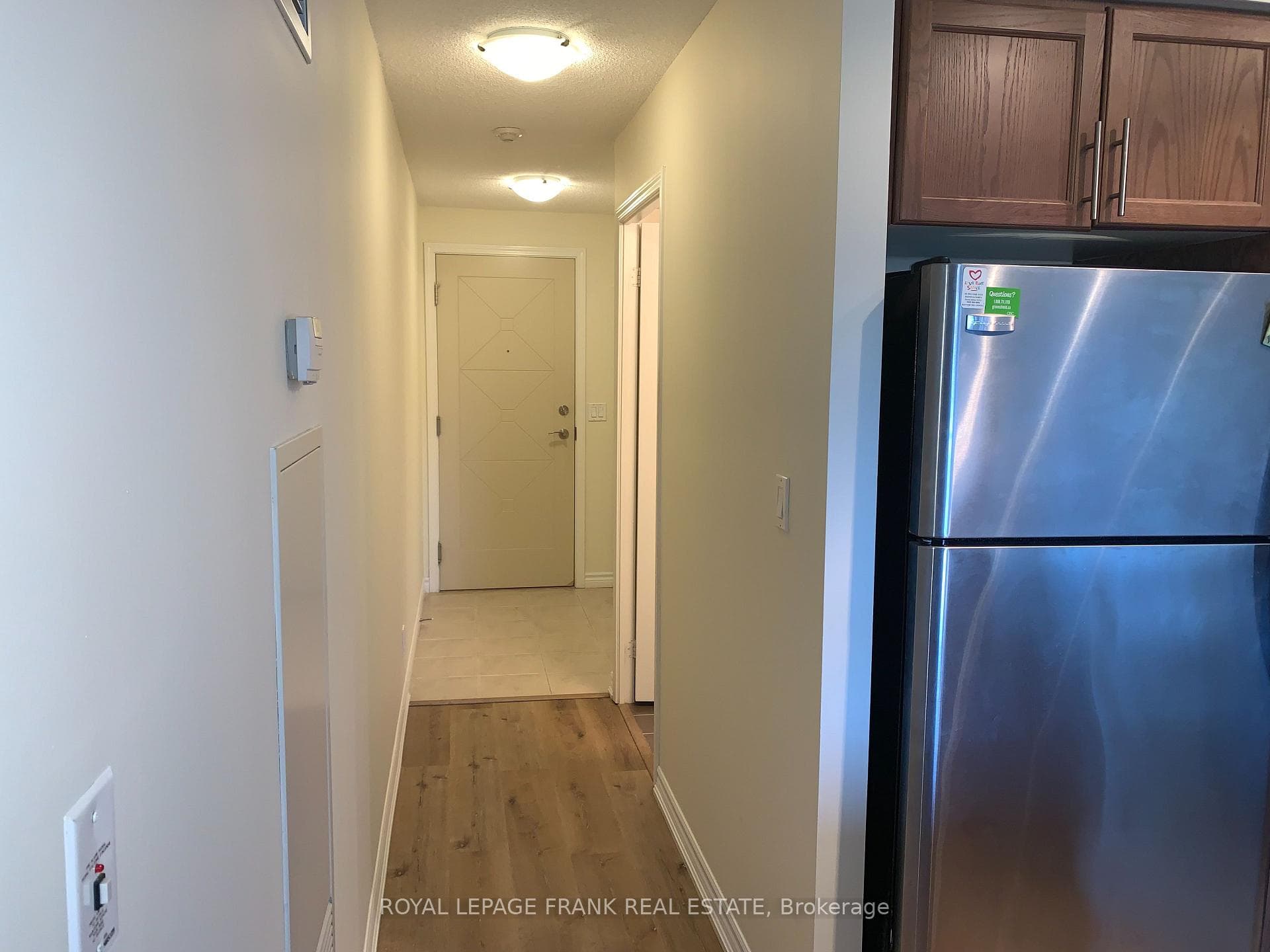 Hallway and unit door