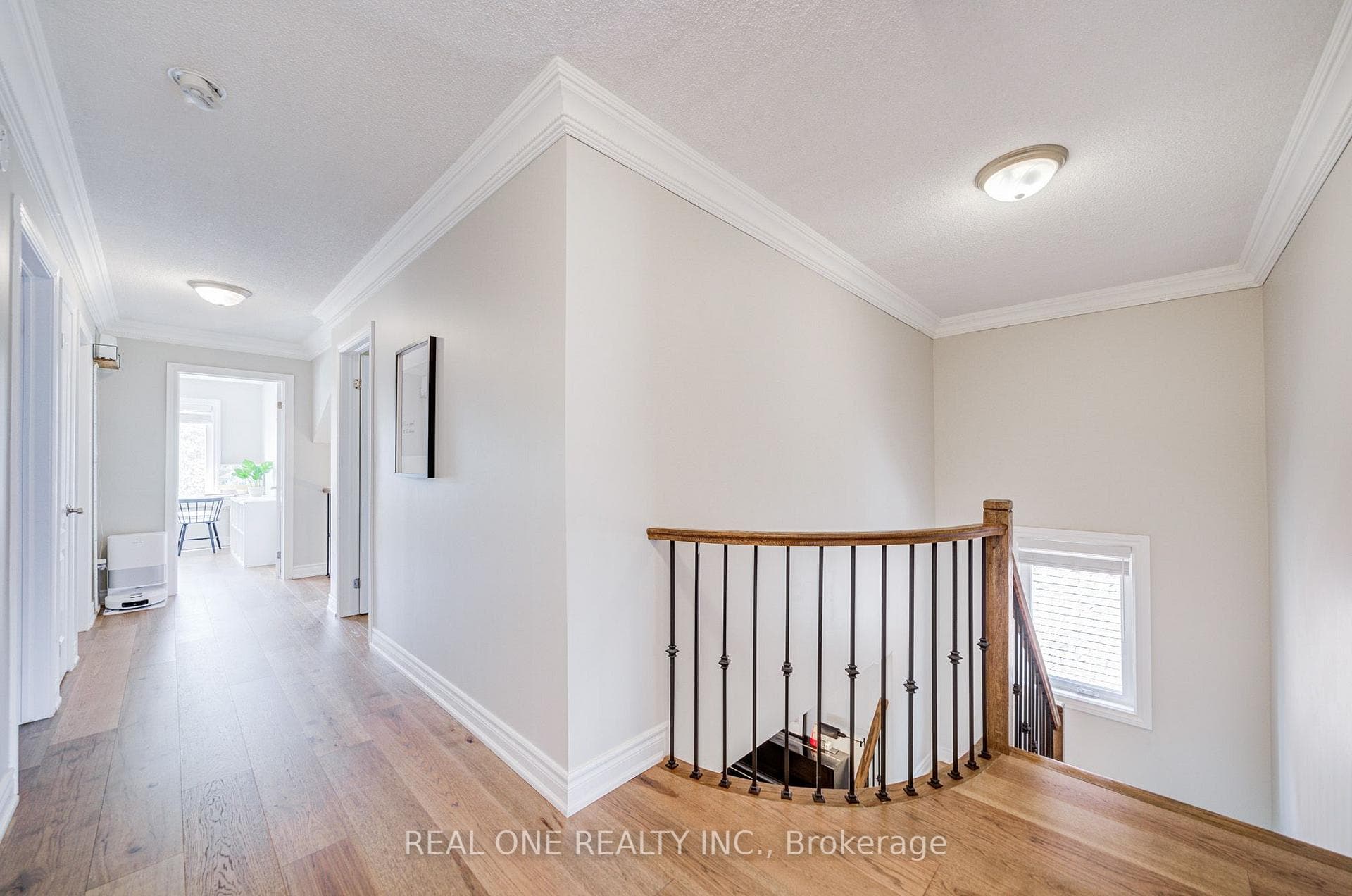 Upper Landing W/ 7.5" Wide High End Hardwood Floor